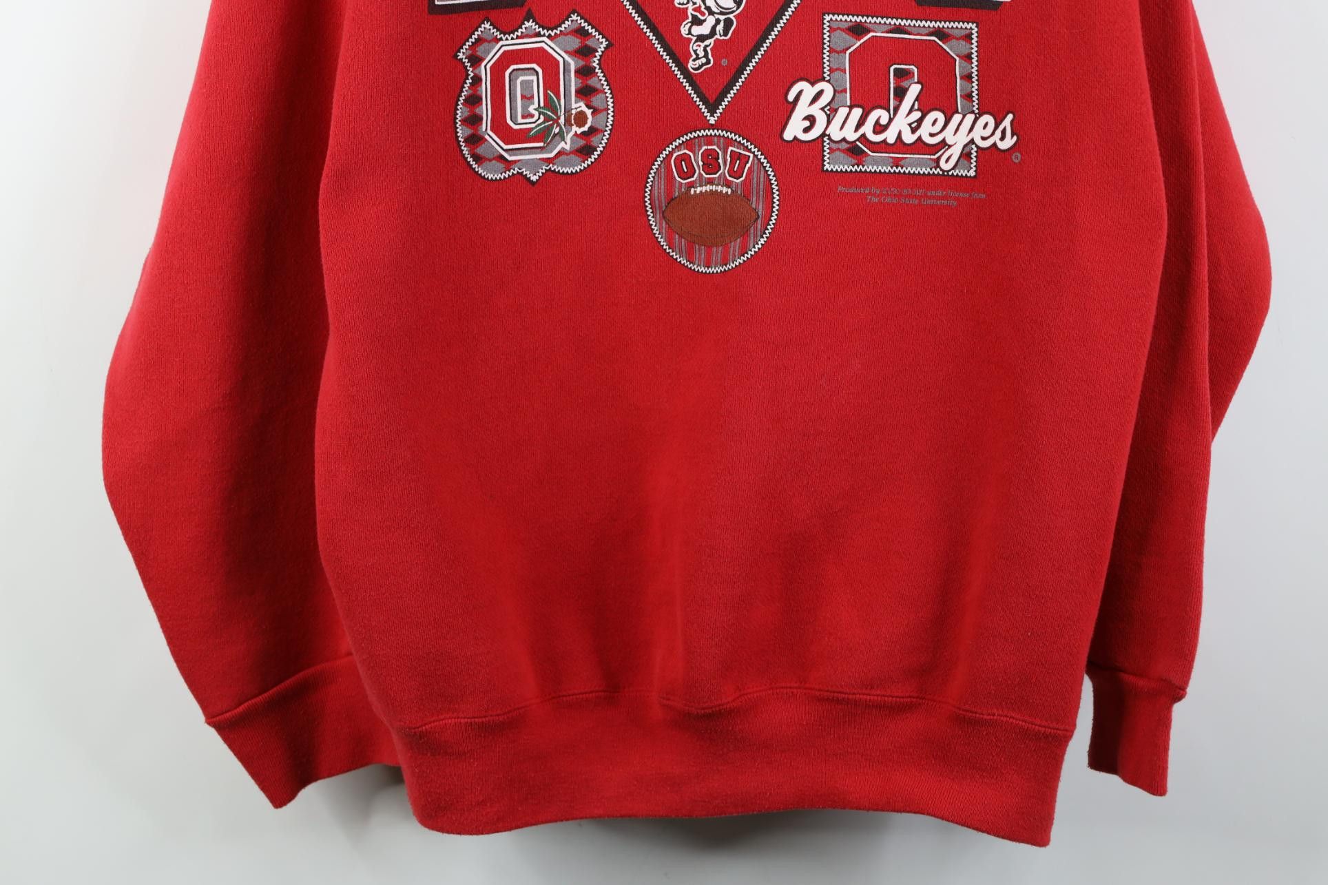 Vintage Vintage 90s Ohio State University Football Sweatshirt USA Size US L / EU 52-54 / 3 - 3 Thumbnail