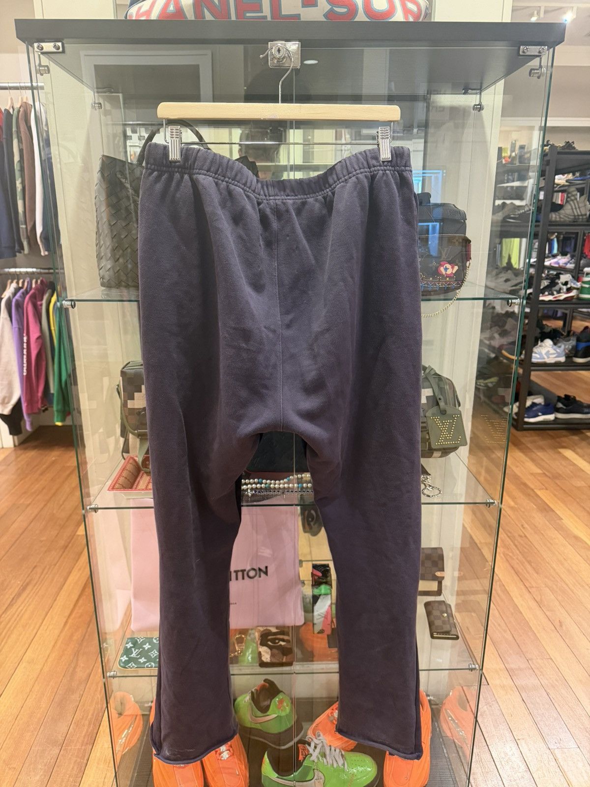 Gallery Dept. Gallery Dept French Logo Flared Sweatpants - Navy Size US 36 / EU 52 - 2 Thumbnail