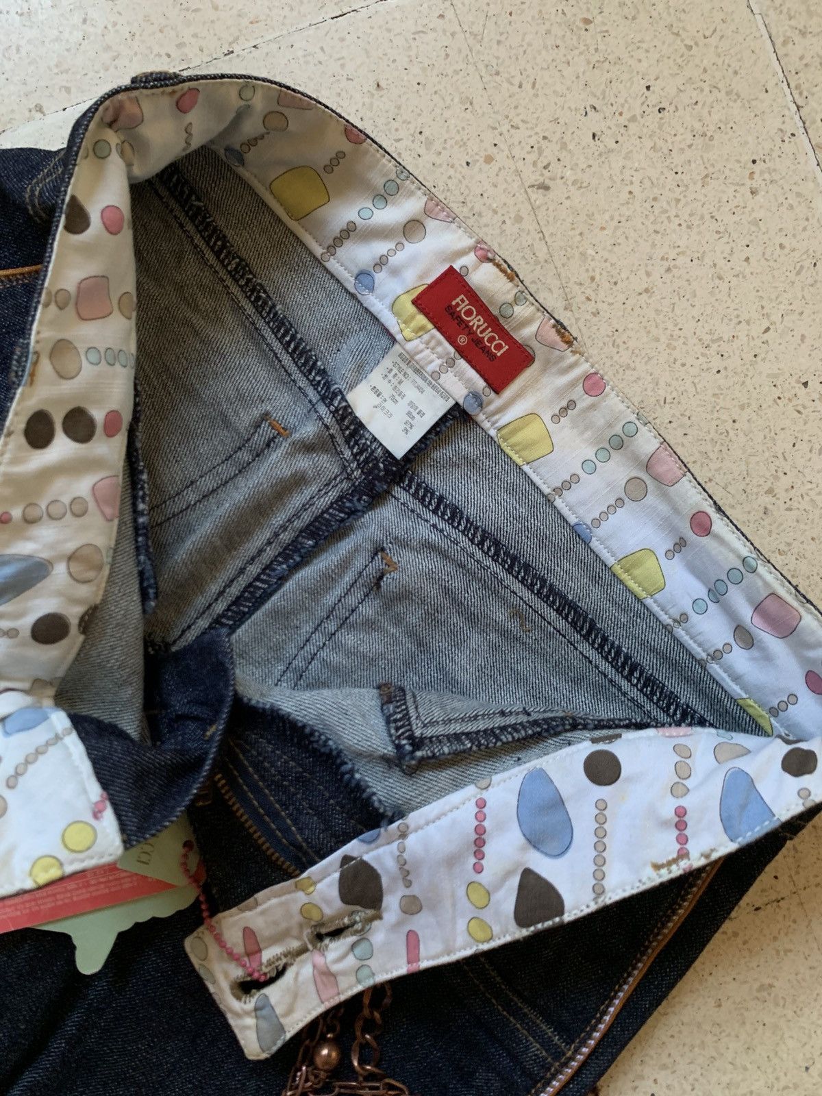 Fiorucci Fiorucci safety jeans flared punk style pant Size 29" - 8 Thumbnail