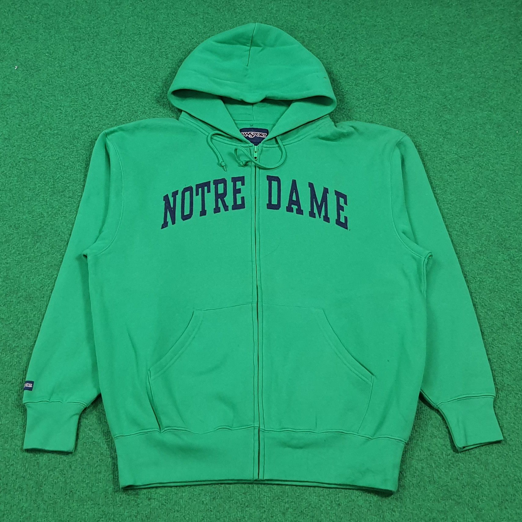 Jansport Vintage University of Notre Dame Zip Up Hoodie C287N28 Size US L / EU 52-54 / 3 - 1 Thumbnail