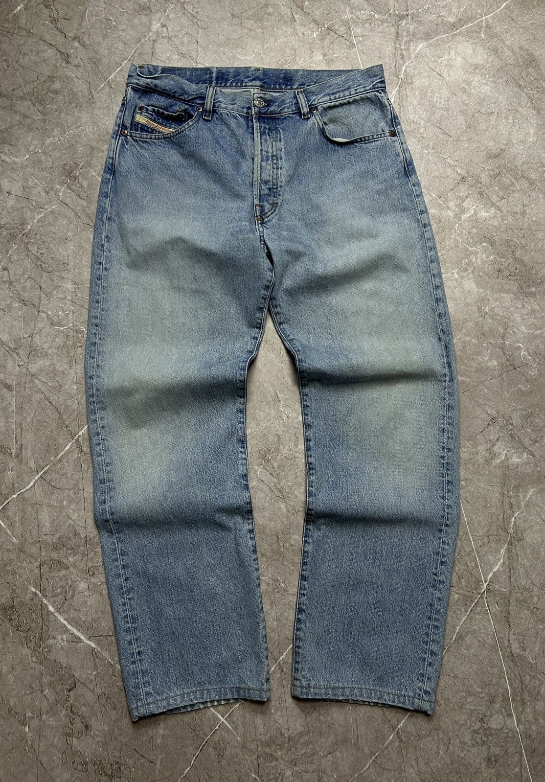 Diesel × Vintage Vintage Diesel Jeans Dirty Pants Faded Denim Distressed Y2K Size US 34 / EU 50 - 1 Thumbnail