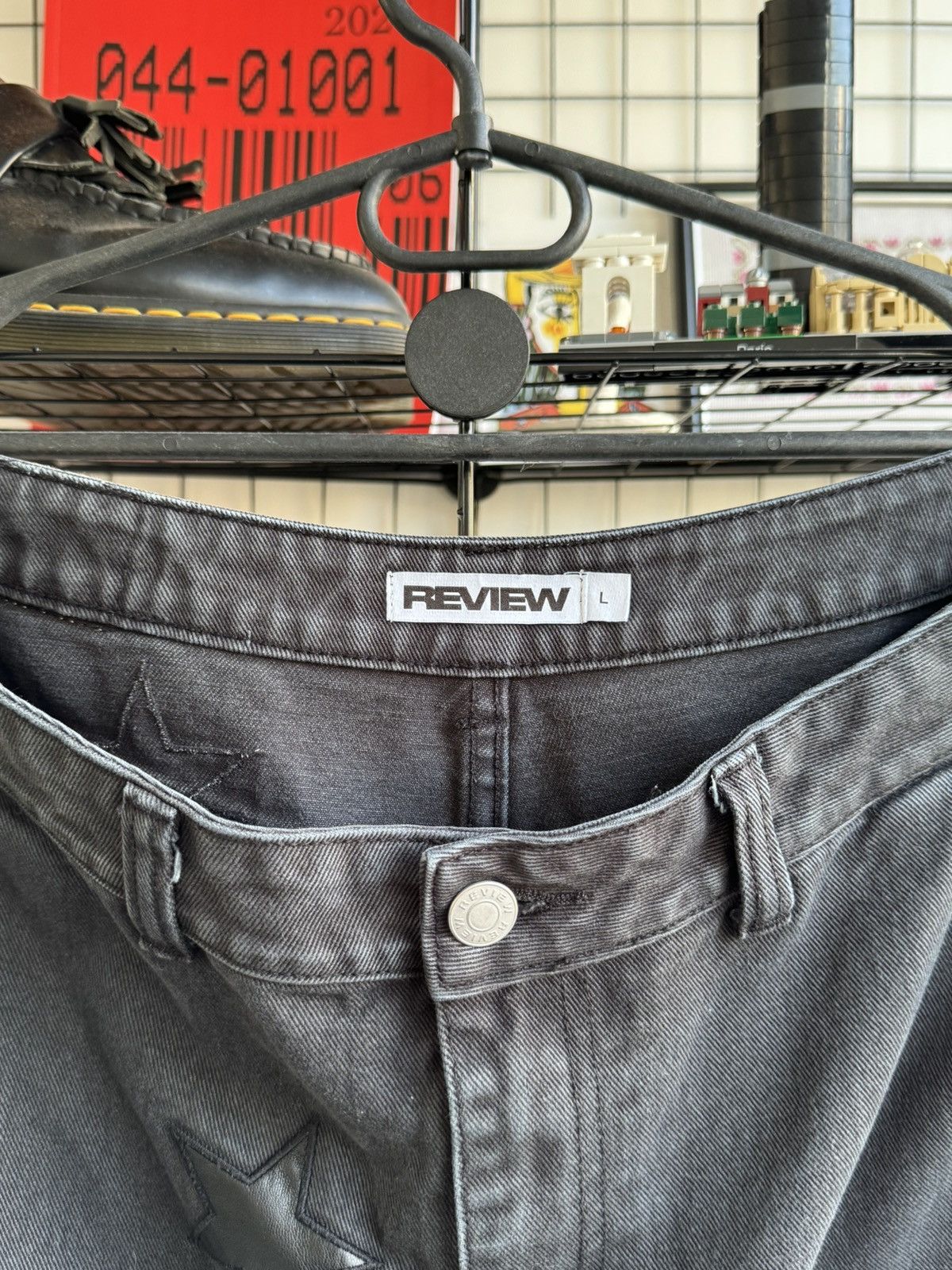 Review Baggy Double Knees Chrome Hearts Style Star Pants