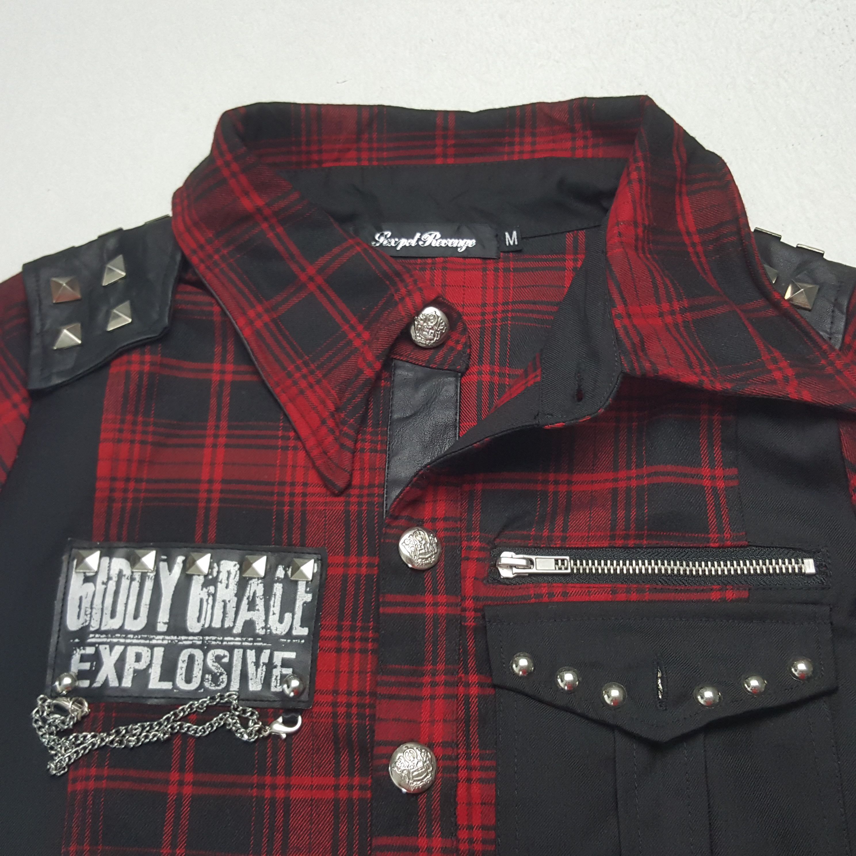 If Six Was Nine × Japanese Brand × Vintage Vintage Sexpot Revenge Punk Style Button Up Jacket C287N26 Size US XS / EU 42 / 0 - 8 Thumbnail