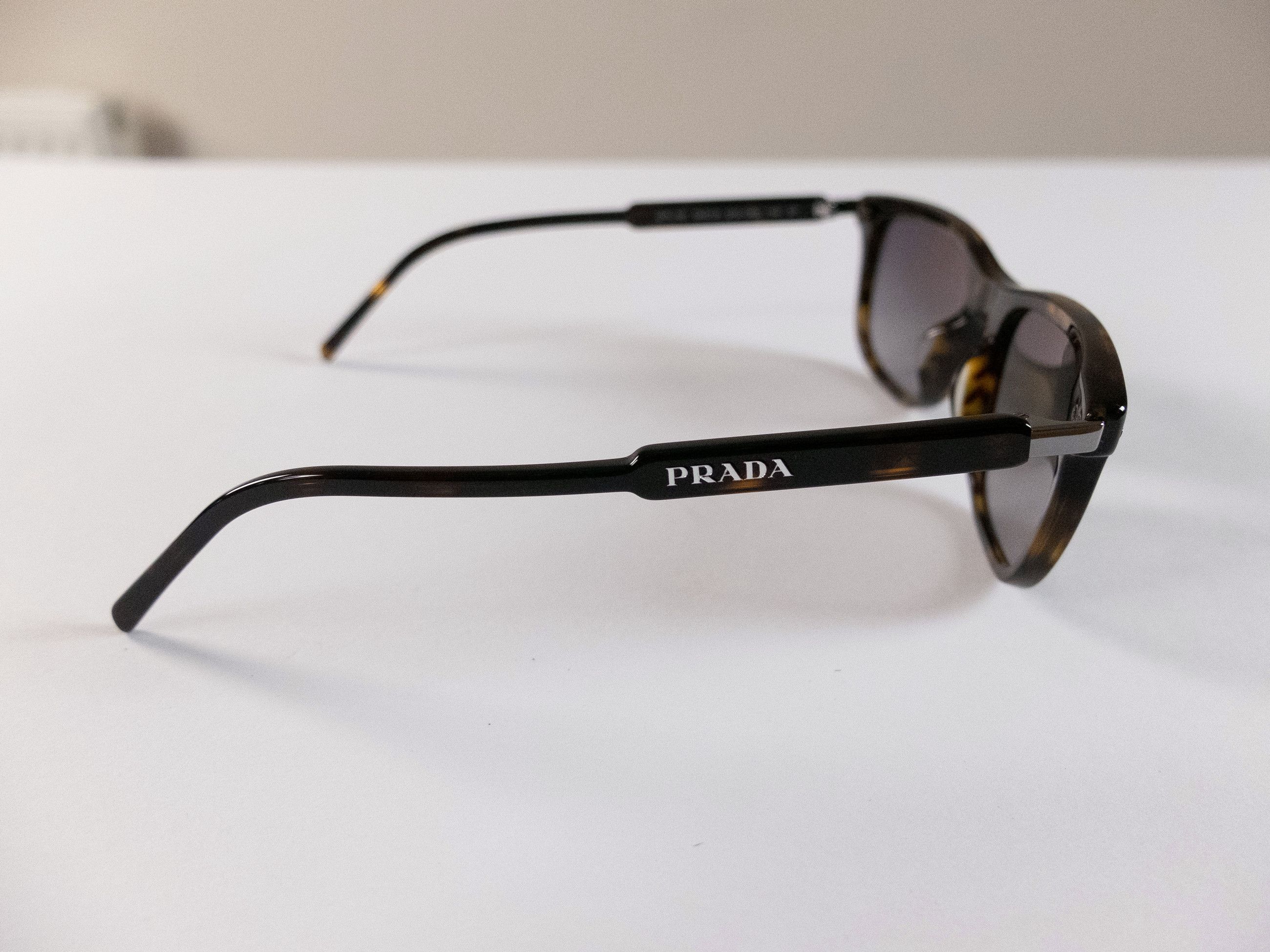 Prada PRADA cedar brown tortoise shell square frame sunglasses Size ONE SIZE - 6 Thumbnail