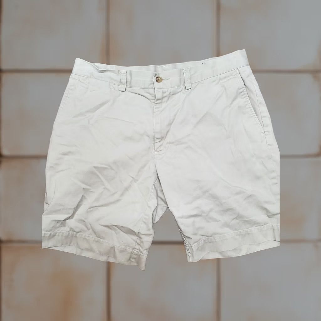 Polo Ralph Lauren Polo Ralph Lauren Chino Shorts Men 32 Classic Fit 9" Inseam Beige Cotton Pocket Zip Front Casual Summer Spring Fall Vintage No Mens Size US XS / EU 42 / 0 - 1 Thumbnail