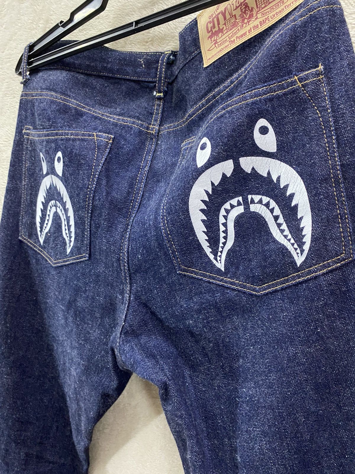 Bape BAPE STA X BAPE SHARK SELVEDGE JEANS Size US 32 / EU 48 - 8 Thumbnail