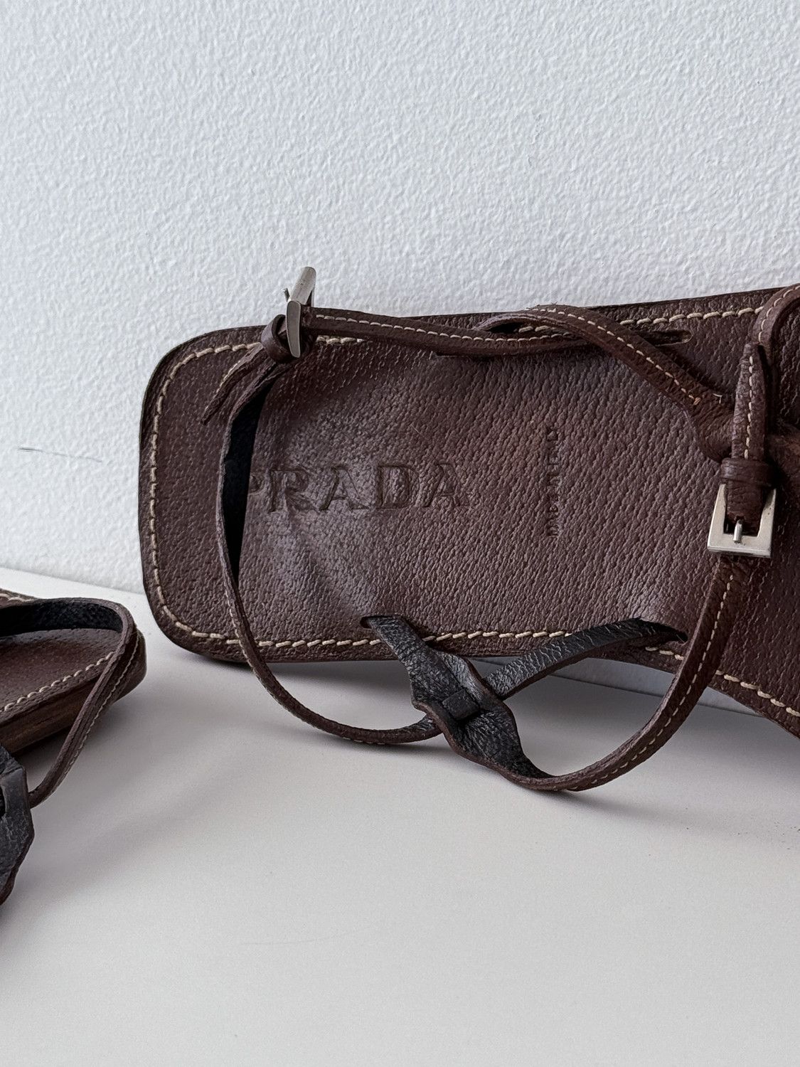 Prada Prada Greek Sandal Size US 9.5 / IT 39.5 - 2 Thumbnail