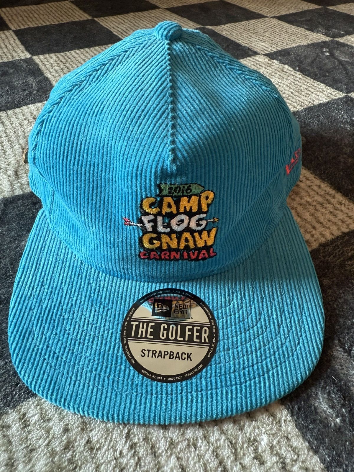 Golf Wang Tyler The Creator Camp Flog Gnaw Corduroy New Era Strapback Size ONE SIZE - 2 Thumbnail