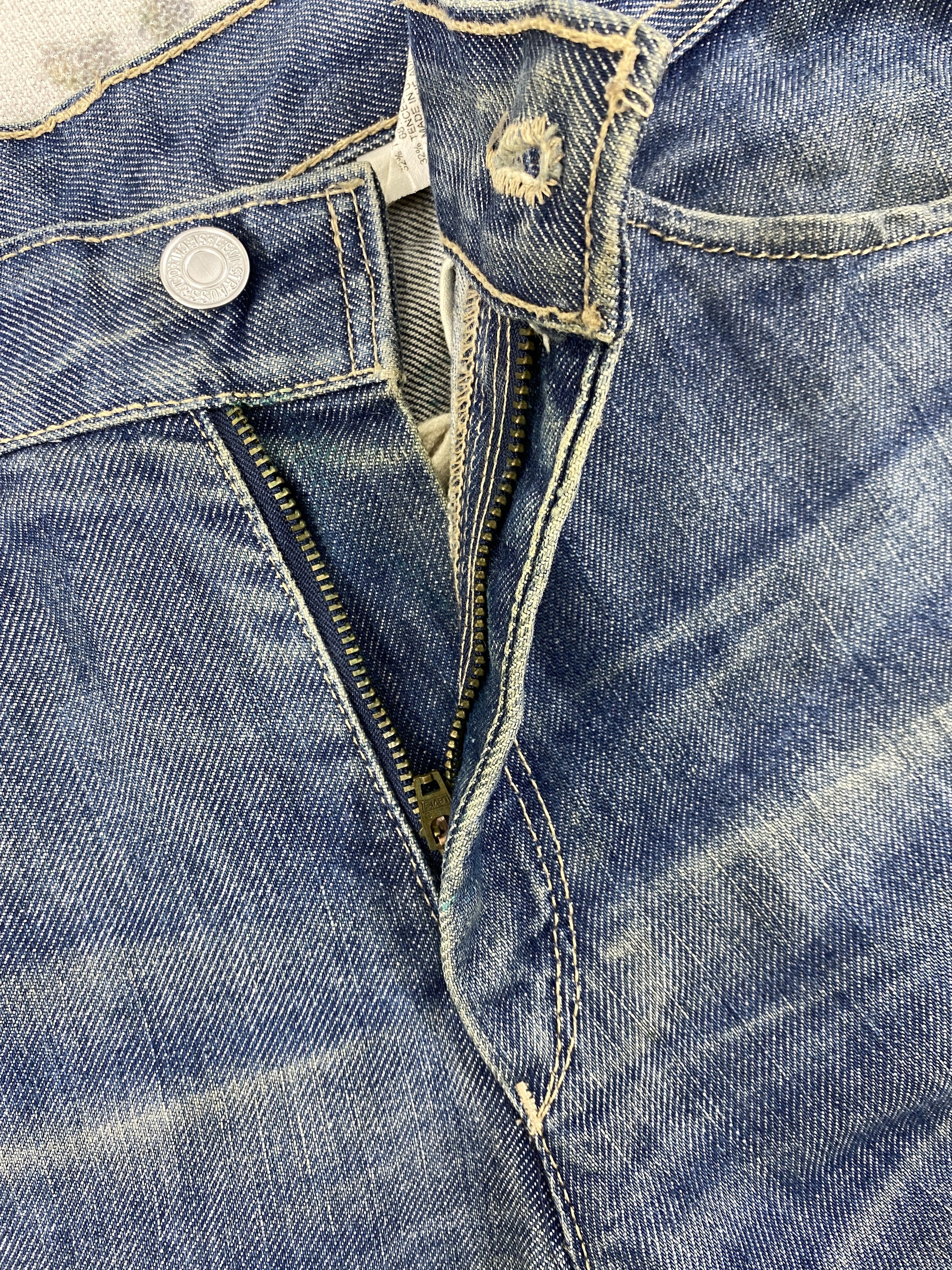 If Six Was Nine Blue Vintage Levi's Engineer Jeans 31x27.5 Denim -JN2109 Size US 31 - 7 Thumbnail