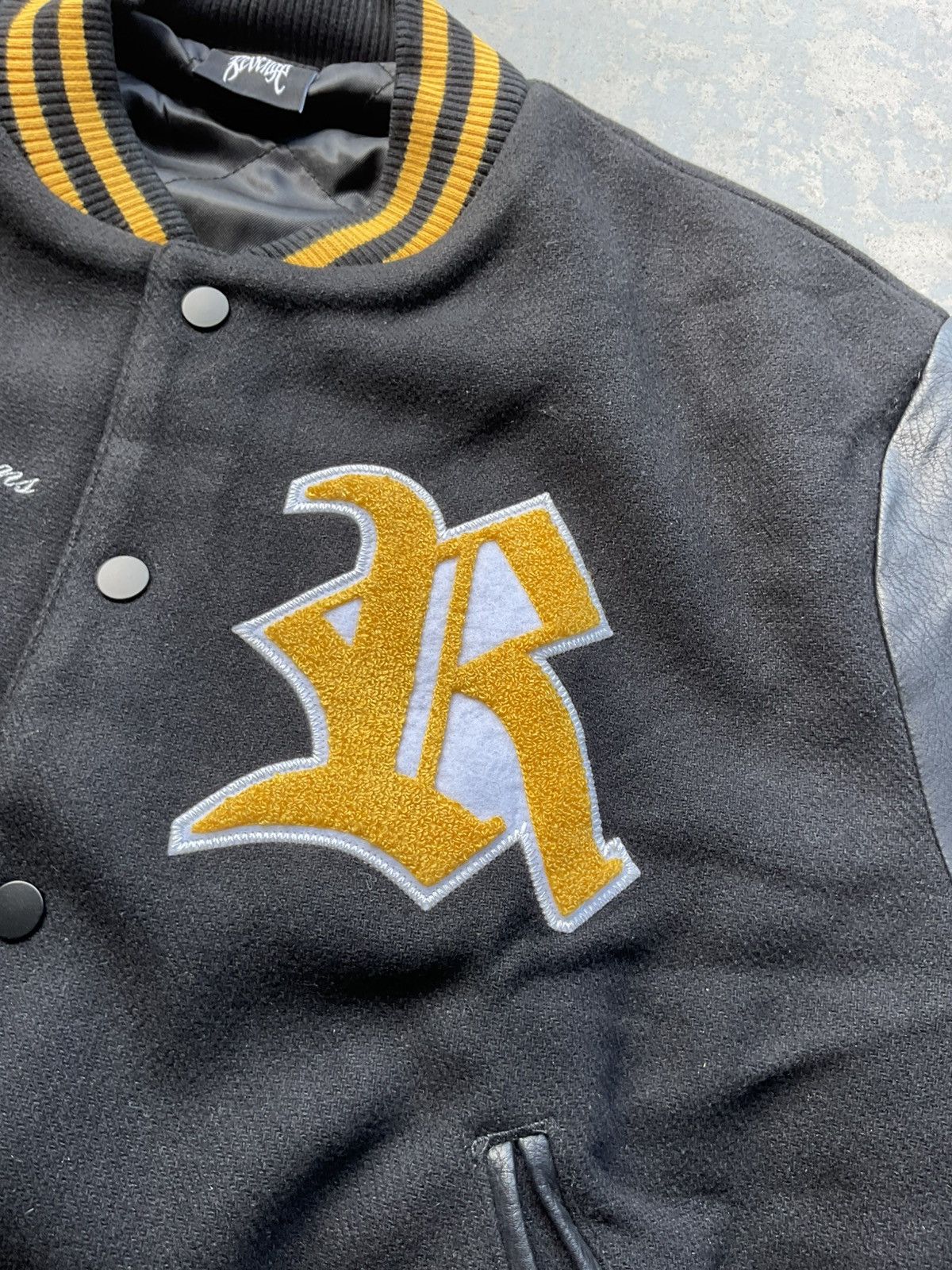 Revenge Revenge Rottweiler Varsity Jacket Black/Yellow Size US S / EU 44-46 / 1 - 4 Thumbnail