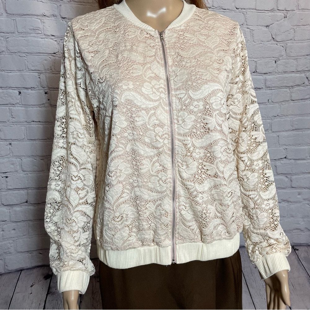 Other H.I.P Happening In The Present Lace Blush Bomber Size L Size L / US 10 / IT 46 - 2 Thumbnail