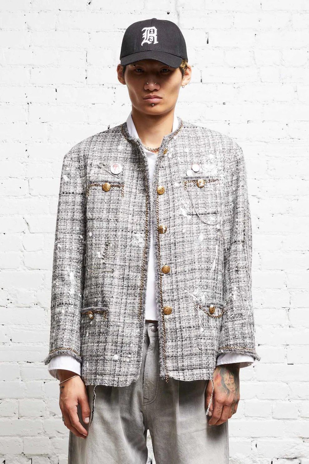 R13 Slouch Tweed Jacket. Medium Size US M / EU 48-50 / 2 - 1 Thumbnail