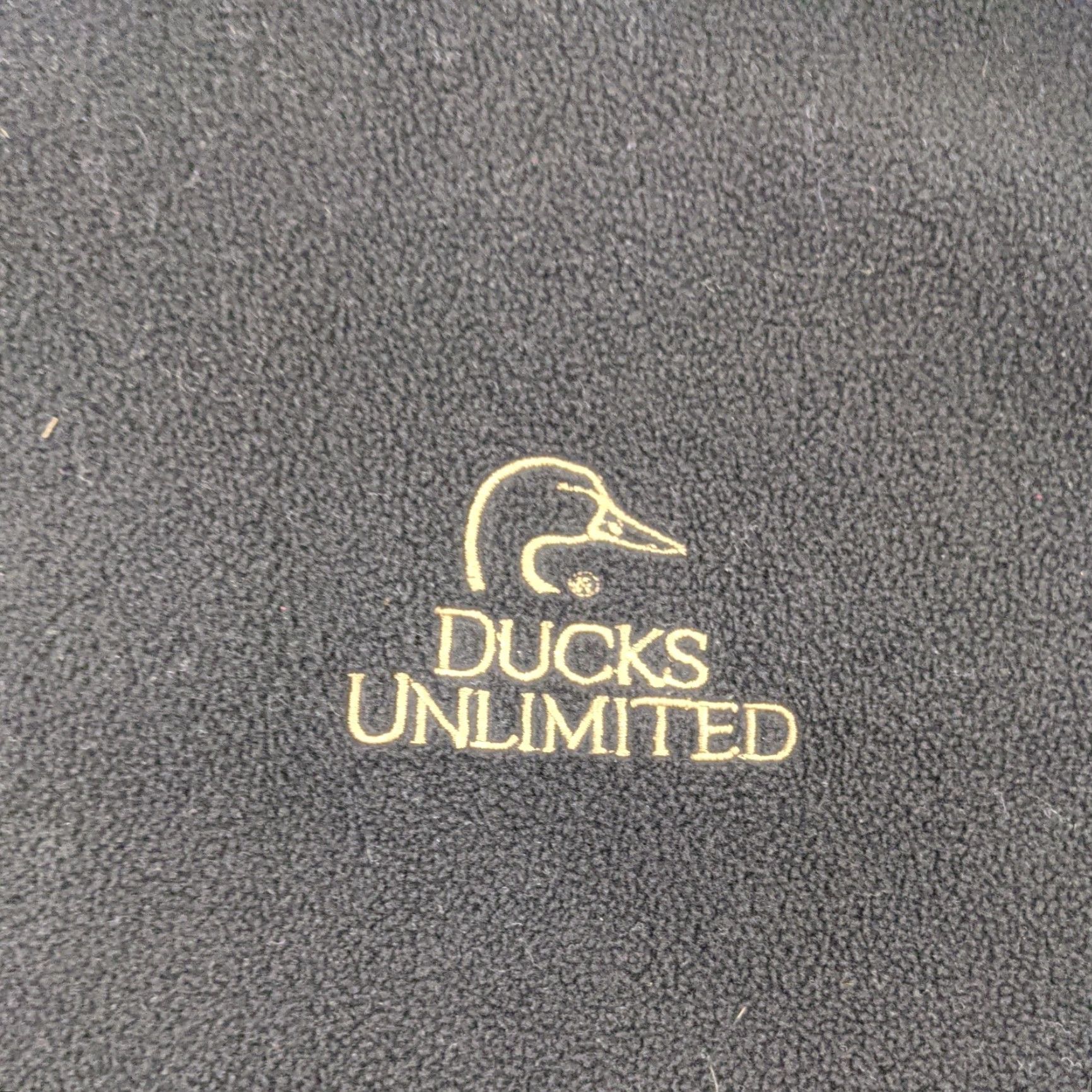 Vintage Ducks Unlimited Jacket Mens XL Black Full Zip Fleece Solid Hunting Vintage Embroidered Logo Short Sleeve? Size US XL / EU 56 / 4 - 2 Thumbnail