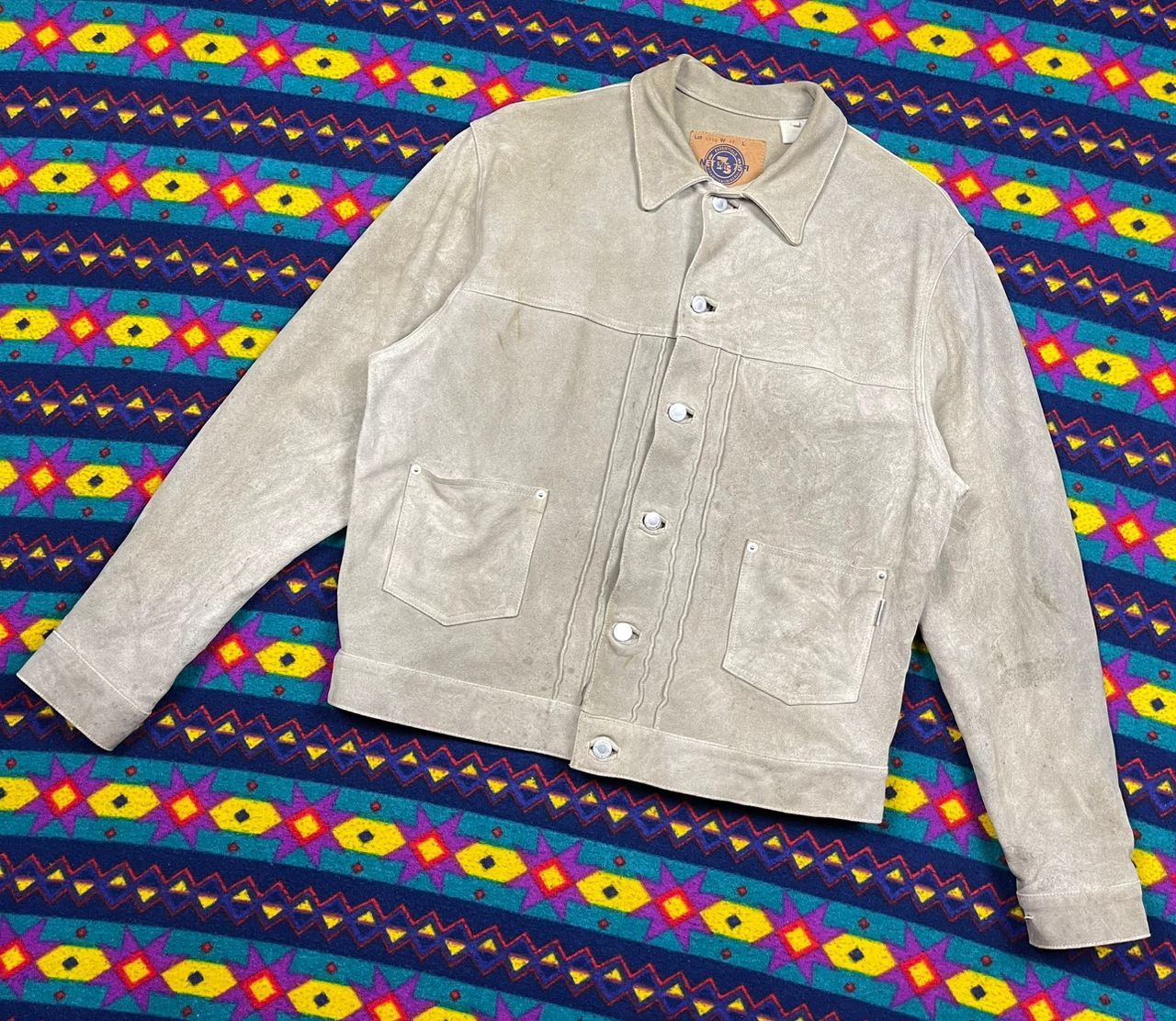 GOODENOUGH × Hiroshi Fujiwara × Japanese Brand 90s GoodEnough Hiroshi Fujiwara Cow Hide Leather Jacket Size US L / EU 52-54 / 3 - 3 Thumbnail