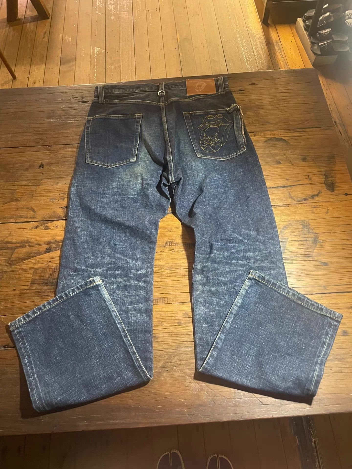 Mastermind Japan Mastermind Japan Stone Collab Blue Washed Jeans Ｑ25 Size US 32 / EU 48 - 3 Thumbnail
