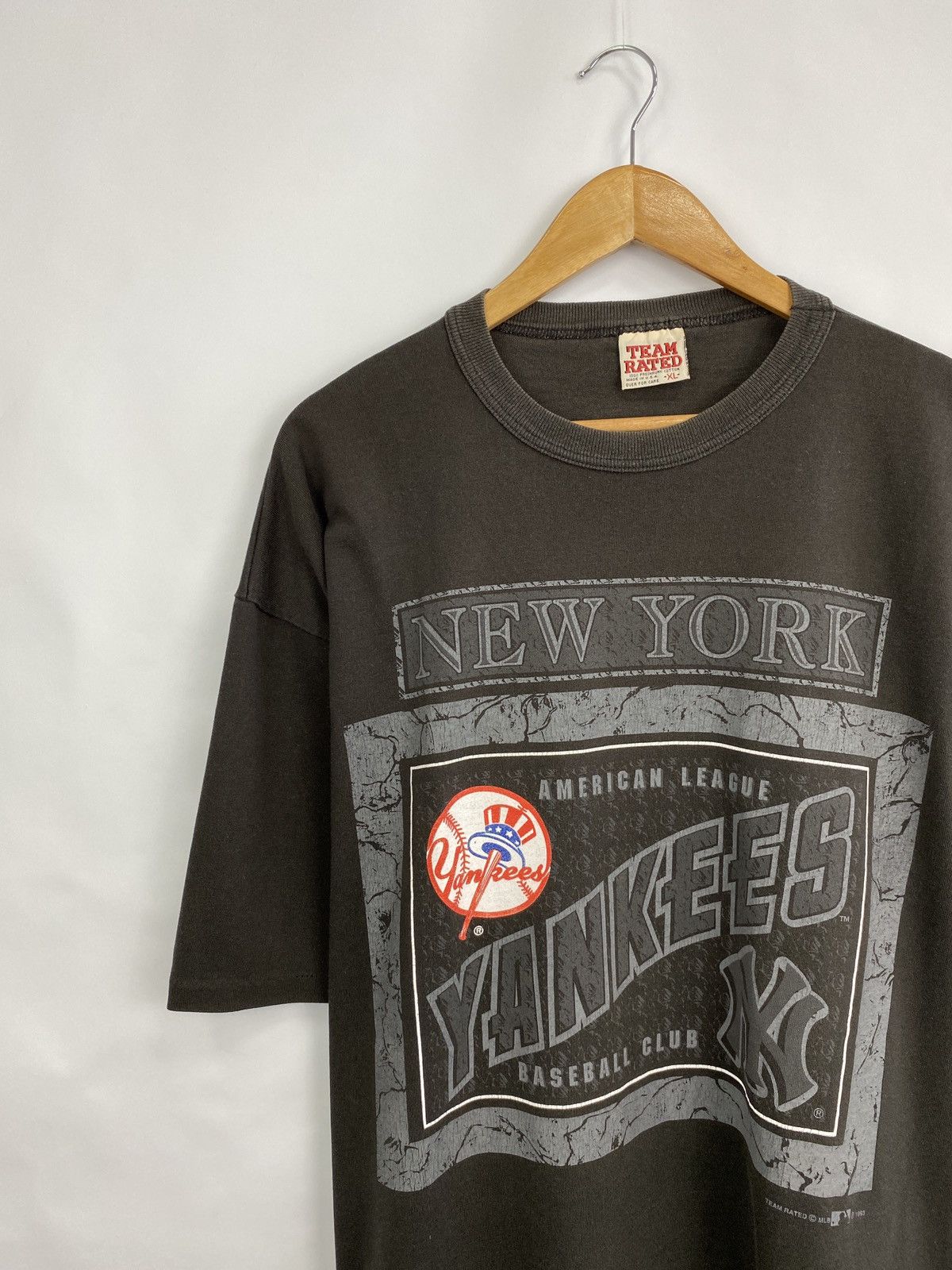 Majestic × Vintage ⚾️ 🇺🇸 Vintage 1993 Yankees New York MLB Baseball Jersey Tee Size US XL / EU 56 / 4 - 2 Thumbnail