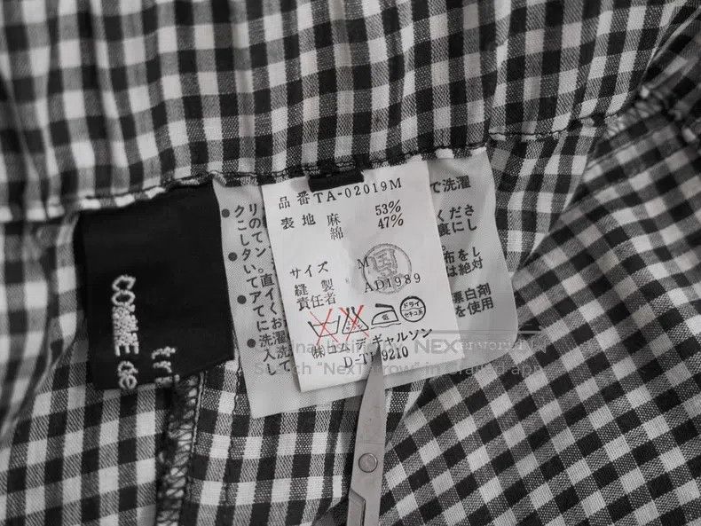 Comme des Garcons Comme des Garcons Black and White Plaid Bareback Dress Size M / US 6-8 / IT 42-44 - 8 Thumbnail