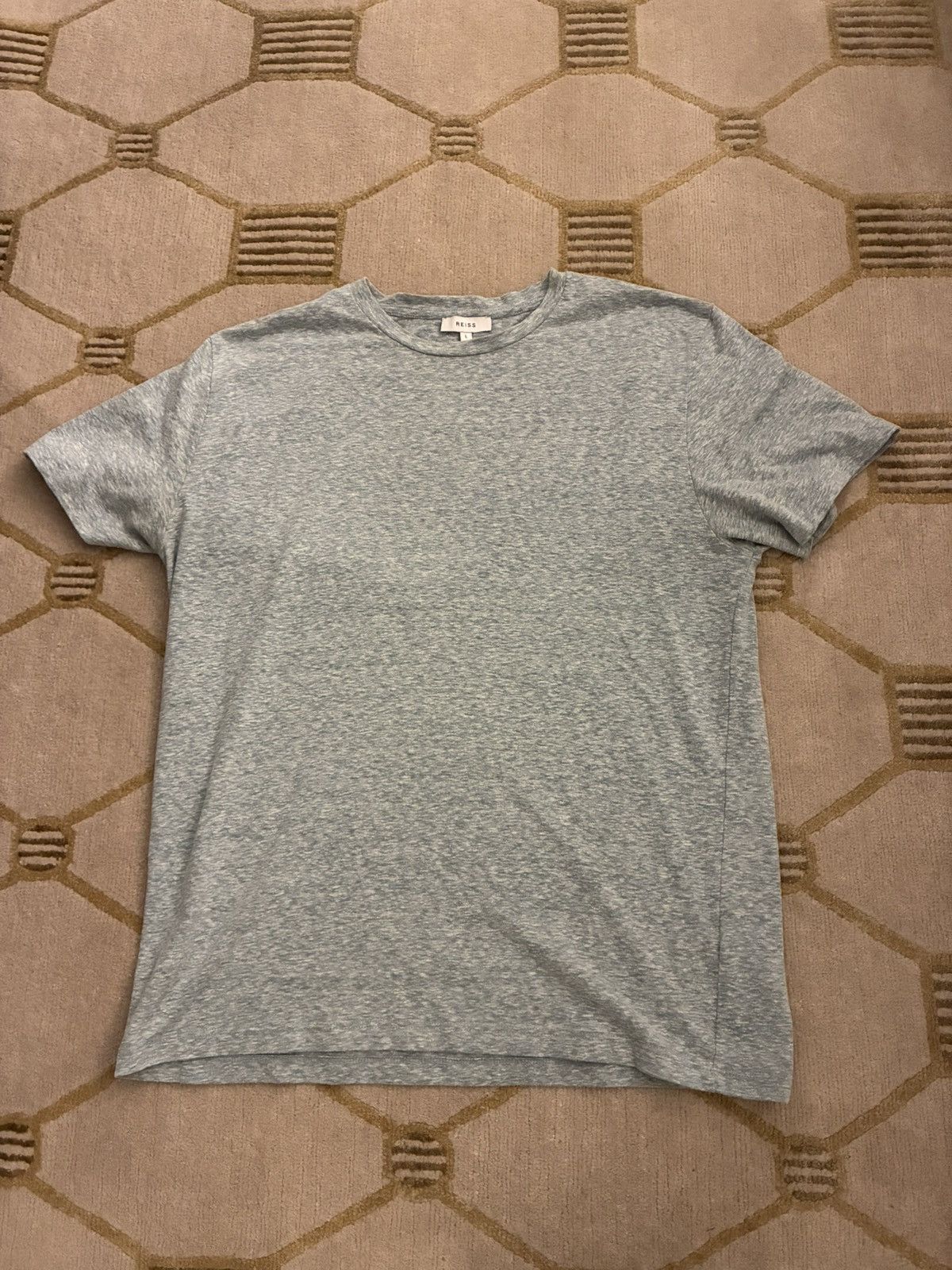 Reiss Reiss Short Sleeve Tee Light Blue Marl Size US M / EU 48-50 / 2 - 1 Thumbnail