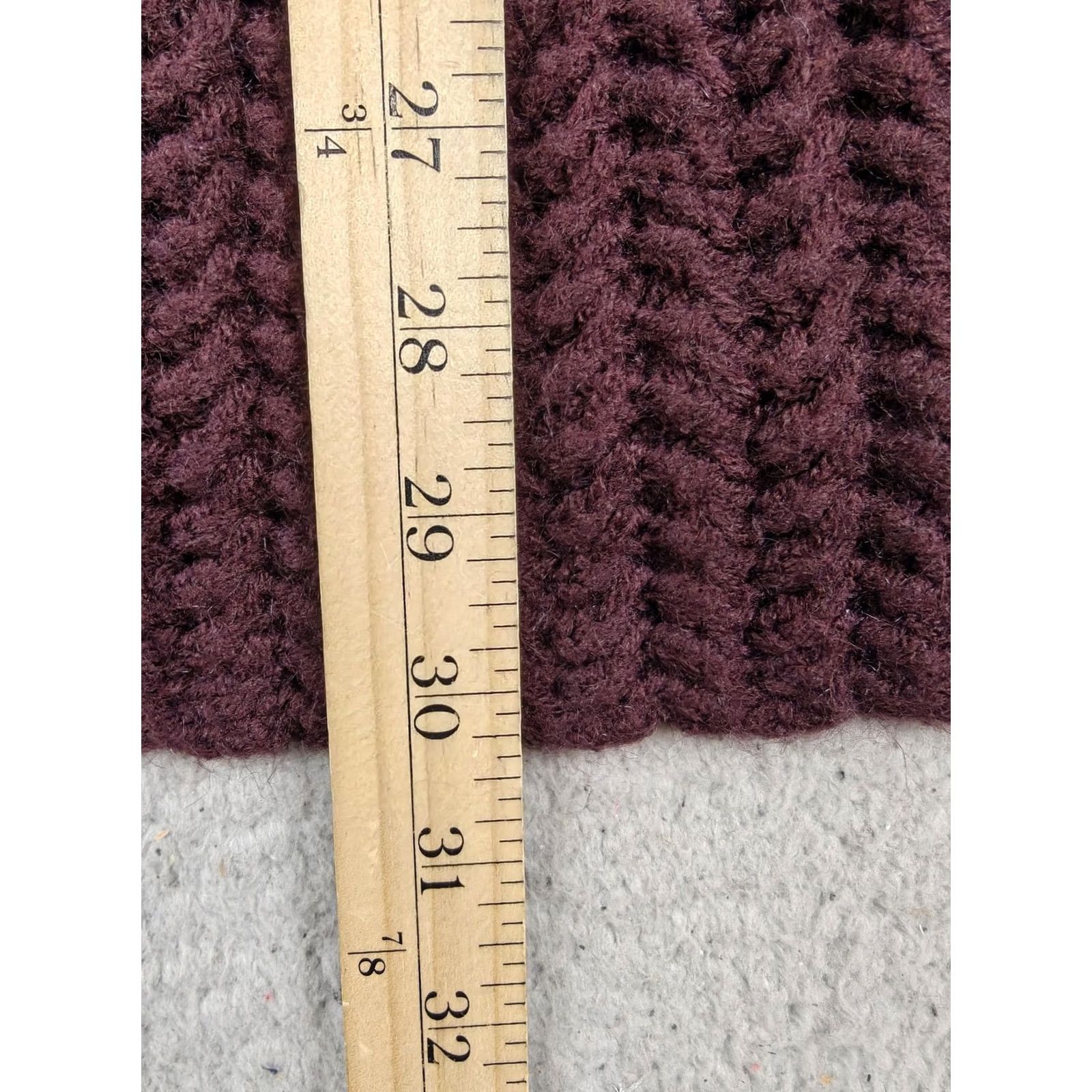 Anthropologie Anthropologie Sweater Cape Womens One Size Purple Chunky Knit Turtleneck Poncho Size ONE SIZE - 5 Thumbnail