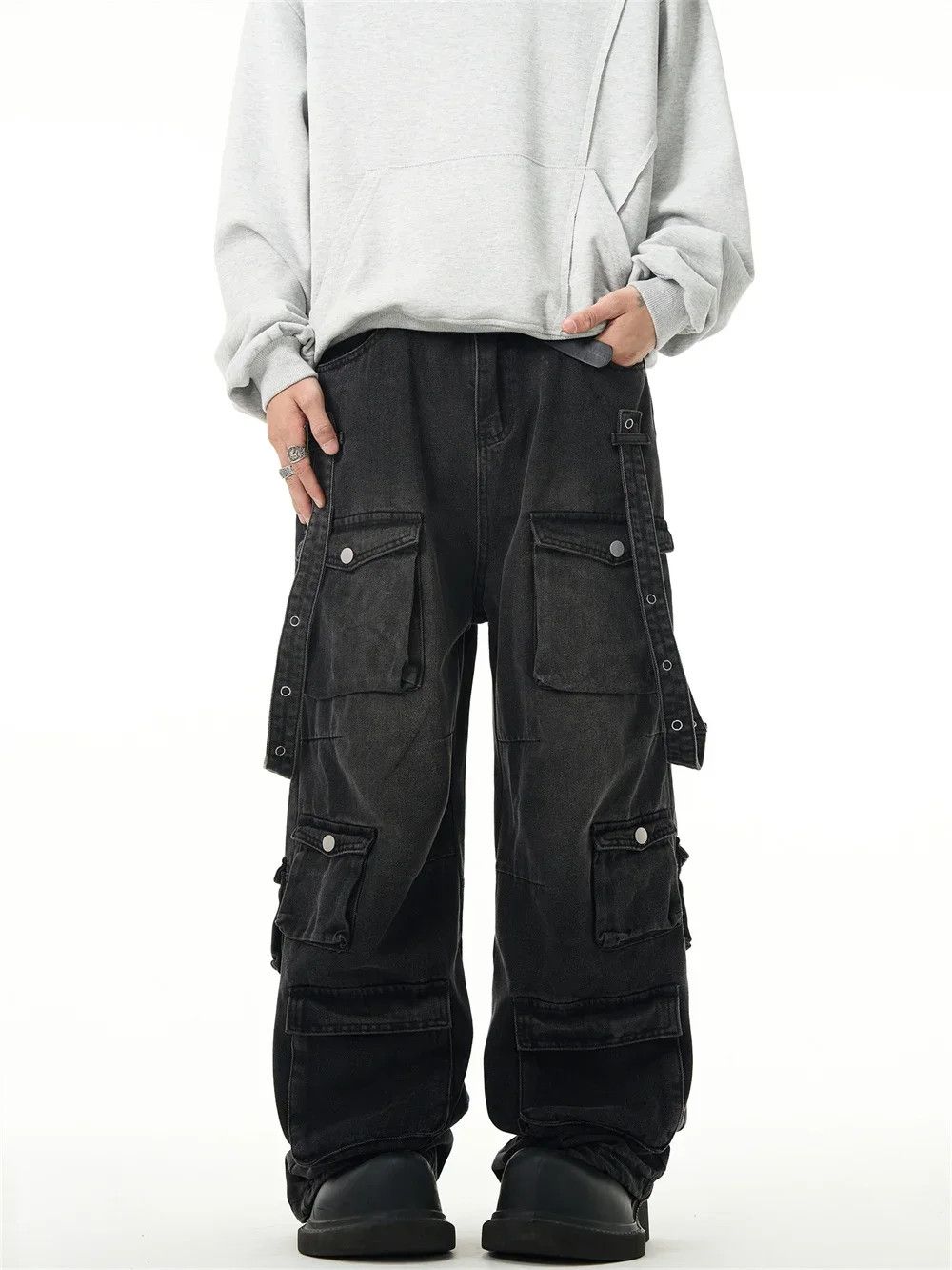 Other Baggy Multi-pocket Cargo Jeans Pants Size US 33 - 4 Thumbnail