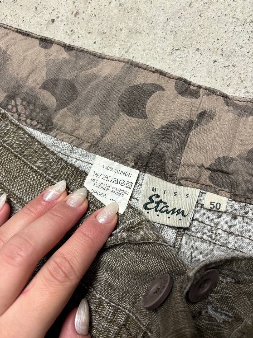 Japanese Brand × Vintage Vintage Y2K Etam Japanese Military Style Baggy Cargo Shorts Size US 40 / EU 56 - 4 Thumbnail