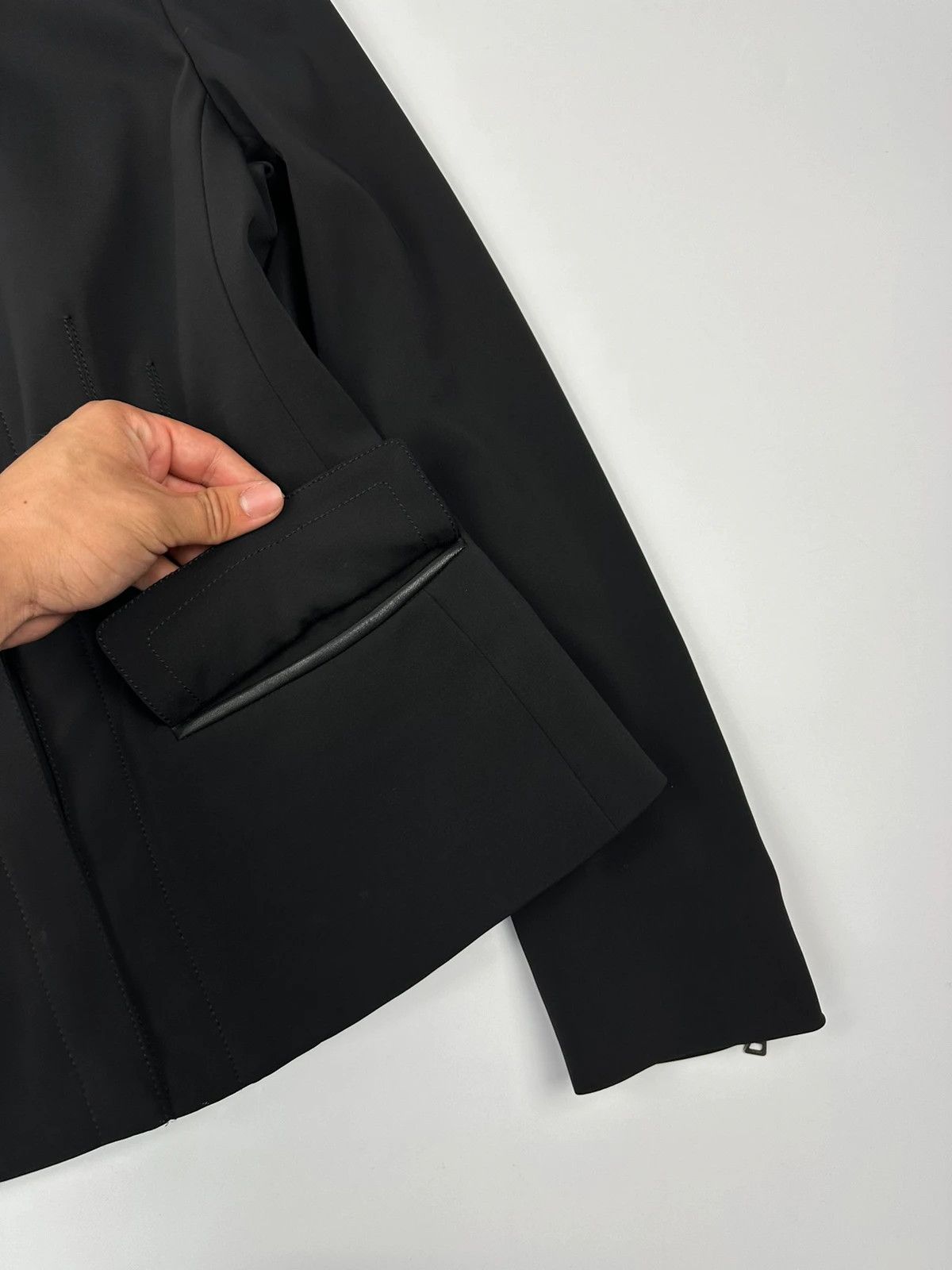 Prada Prada Milano FW2003 Black Blazer Shirt Jacket Elegant Size L / US 10 / IT 46 - 8 Thumbnail