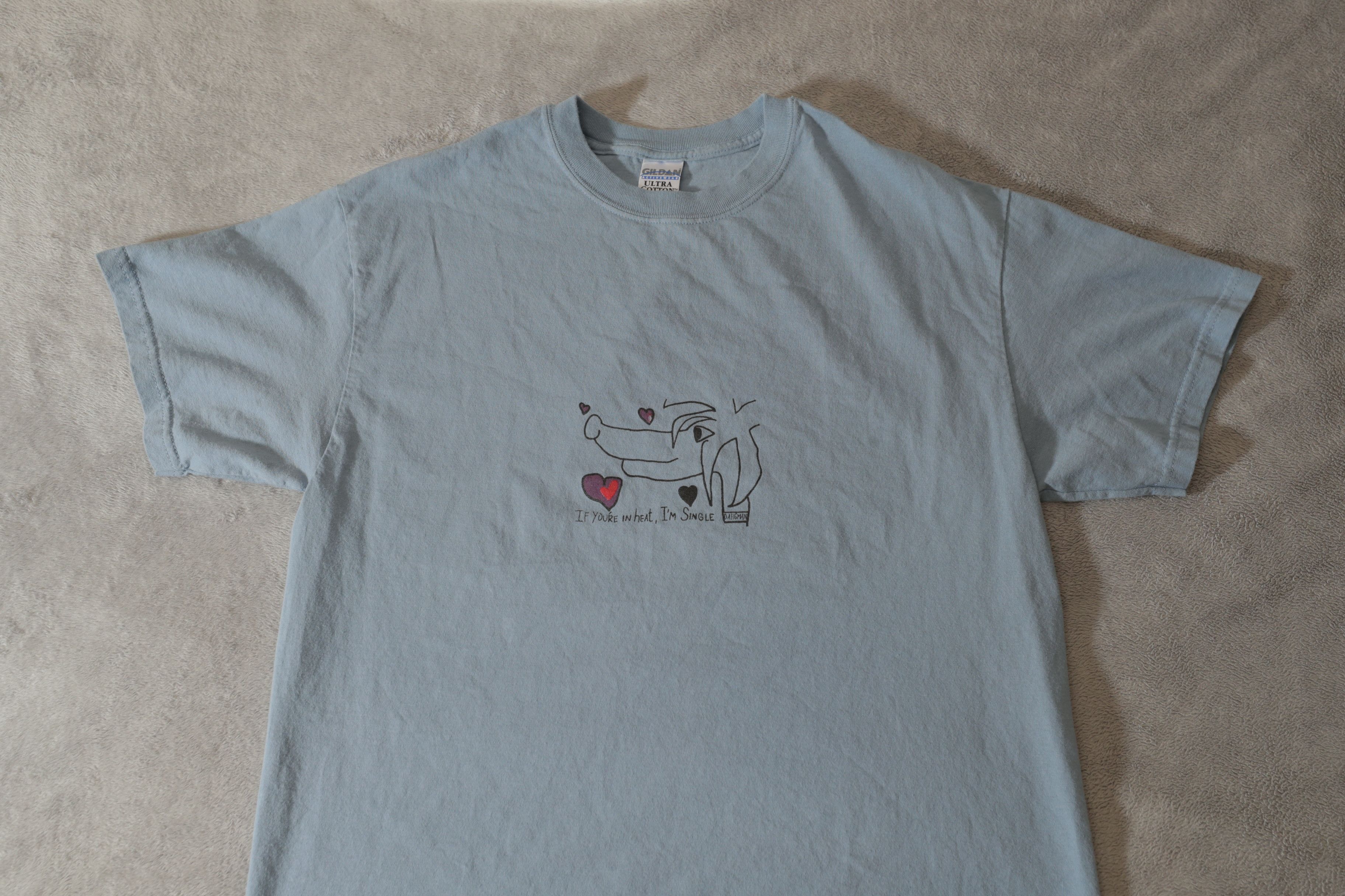 Gildan × Vintage If Your In Heat I'm Single Dahgman Gildan Tee (L) Size US L / EU 52-54 / 3 - 3 Thumbnail