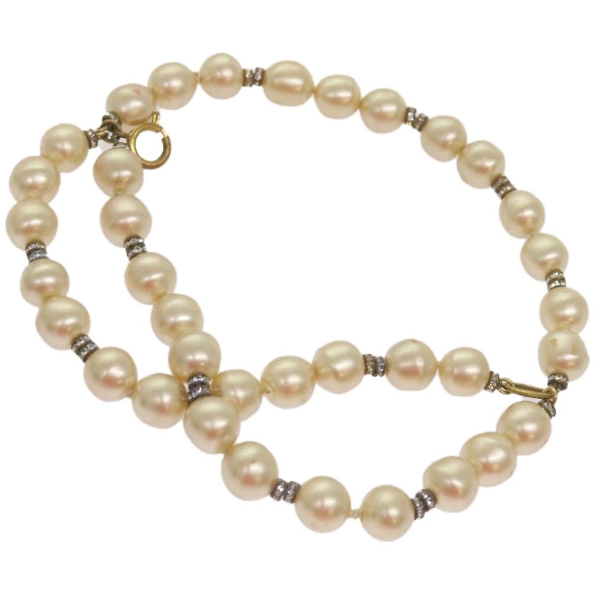 Chanel Chanel Pearl Bracelet Metal White CC Size ONE SIZE - 1 Thumbnail