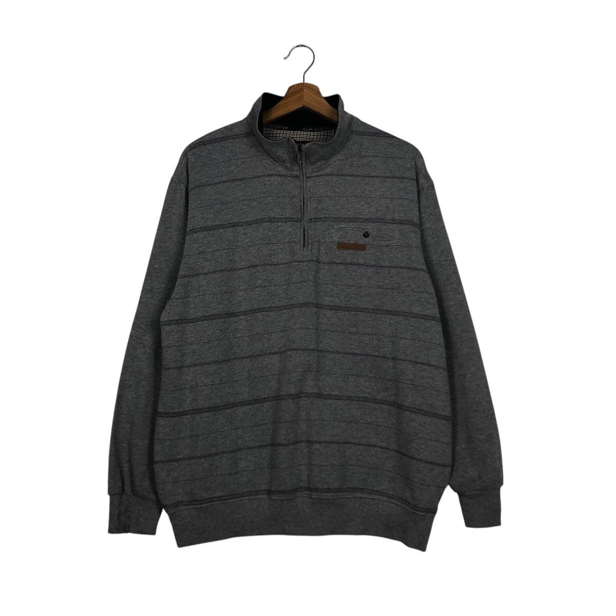 Japanese Brand × Vintage 📌Vintage Collar Sweatshirt College Claudio Valentino Paris Size US L / EU 52-54 / 3 - 2 Thumbnail
