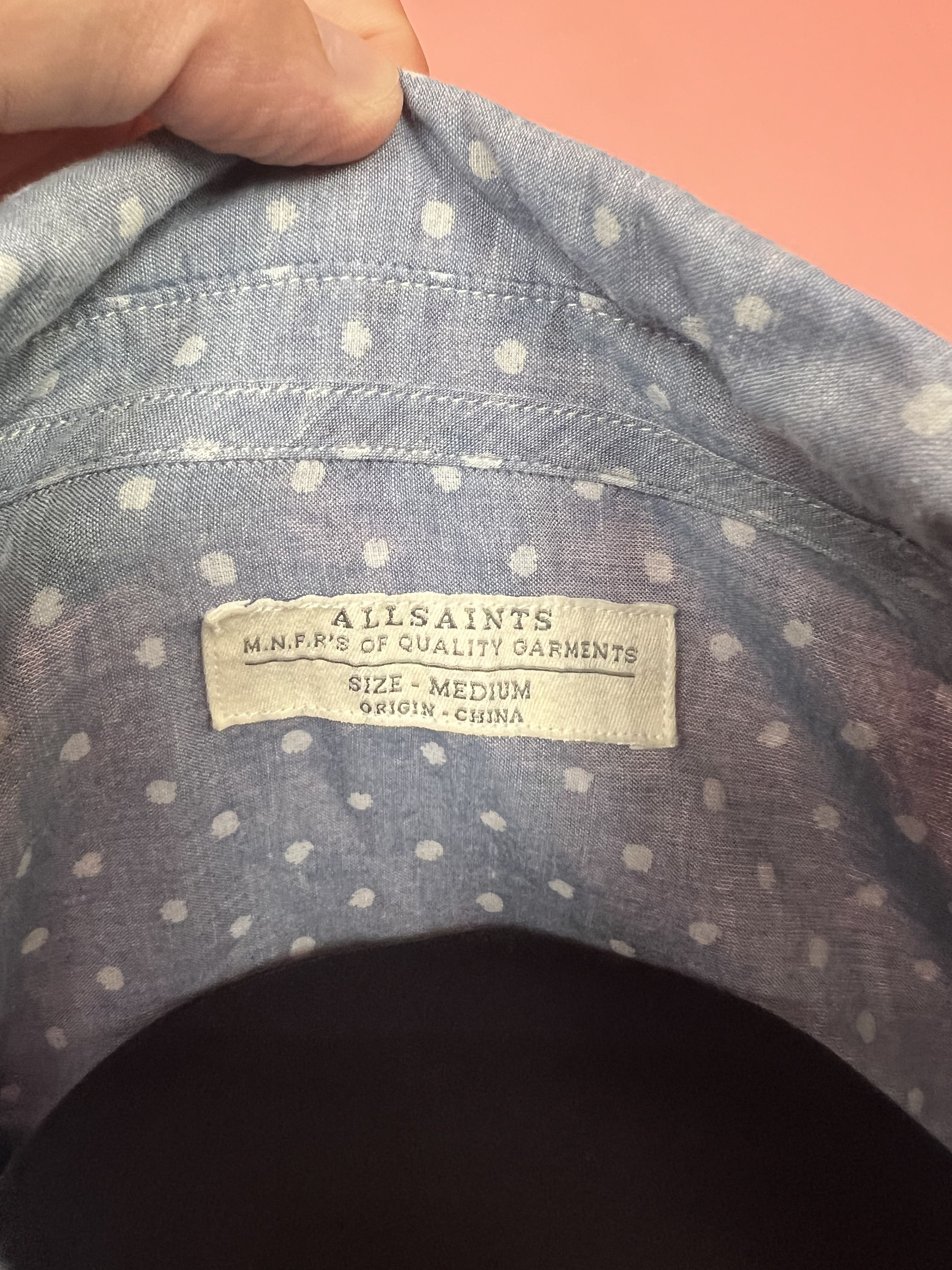 Allsaints Allsaints shirt button ups men’s casual y2k Size US M / EU 48-50 / 2 - 4 Thumbnail