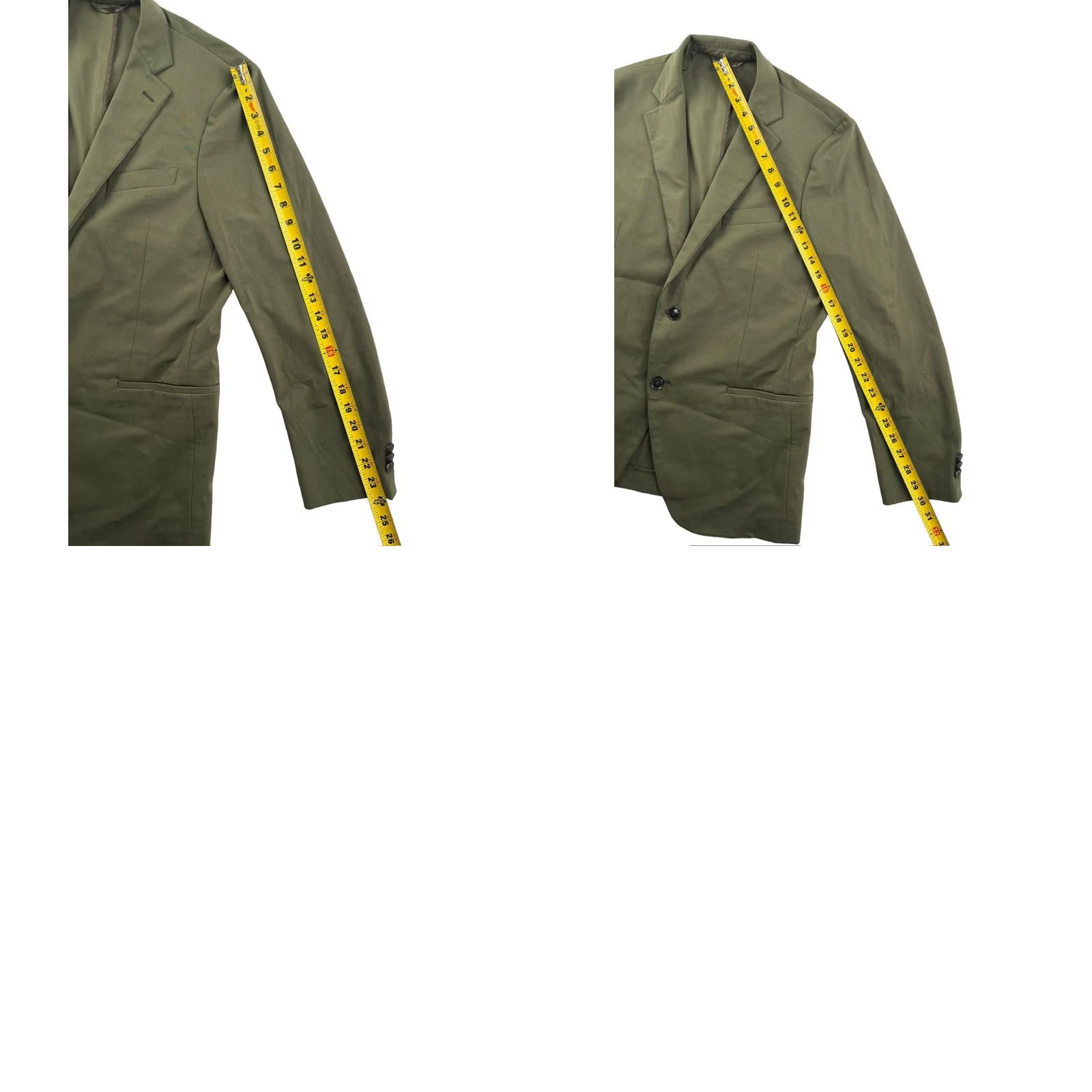Vintage Sene Men's Blazer Jacket UV Stretch Tech Green 2-Button 100% Polyester 38 Short Size US 38 / EU 54 - 8 Thumbnail