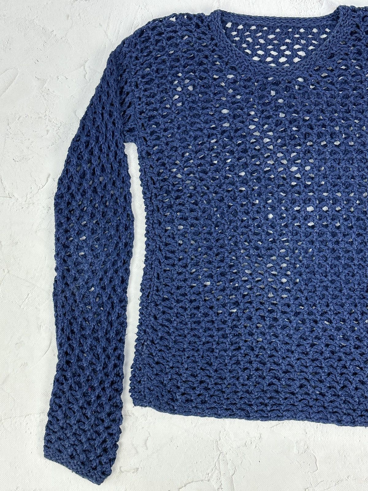 Japanese Brand × Vintage Vintage Large Mesh Sweater Size US M / EU 48-50 / 2 - 2 Thumbnail