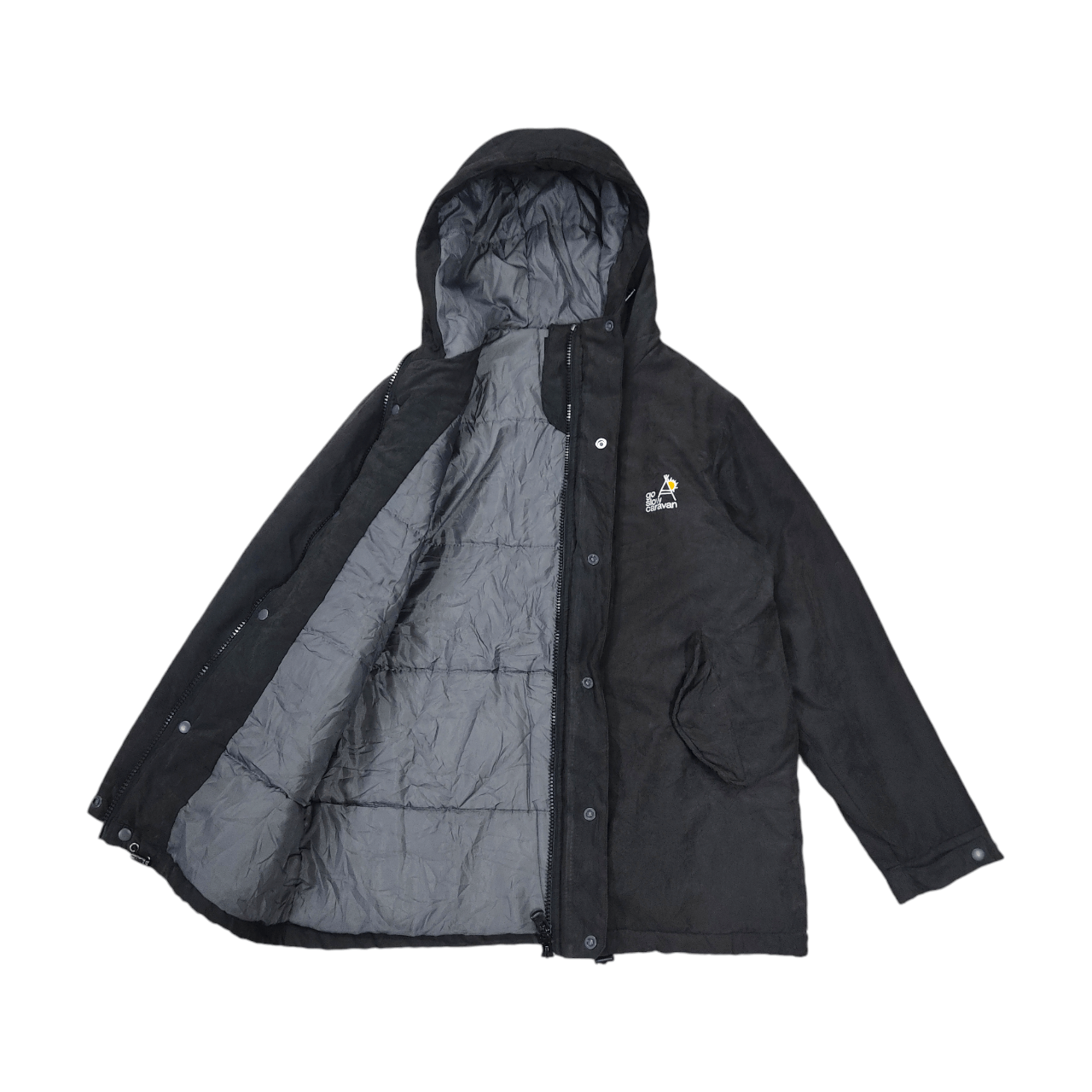 go slow caravan GO SLOW CARAVAN Warm Hooded Jacket Size US L / EU 52-54 / 3 - 9 Thumbnail