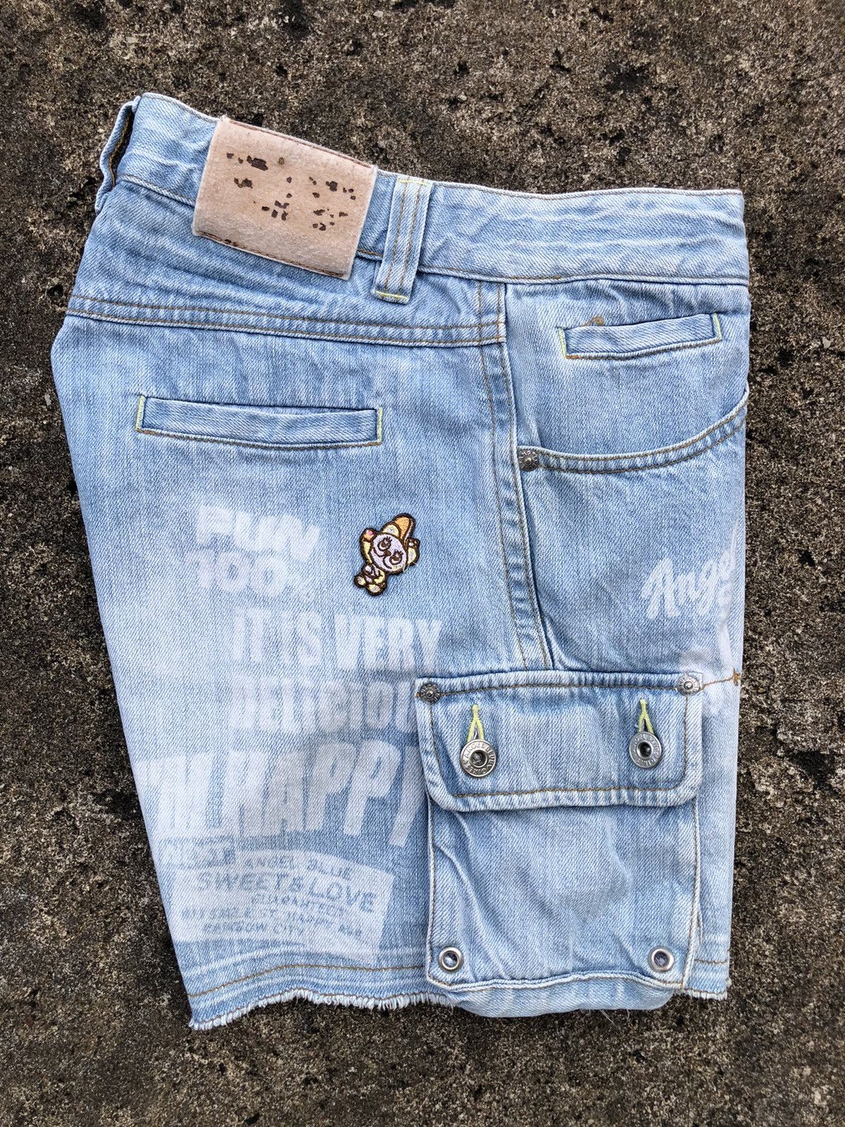 Angel Blue Angel Blue Japanese Hotpants Jeans Denim Distressed Cargo Size 38" / US 16 / IT 52 - 18 Thumbnail