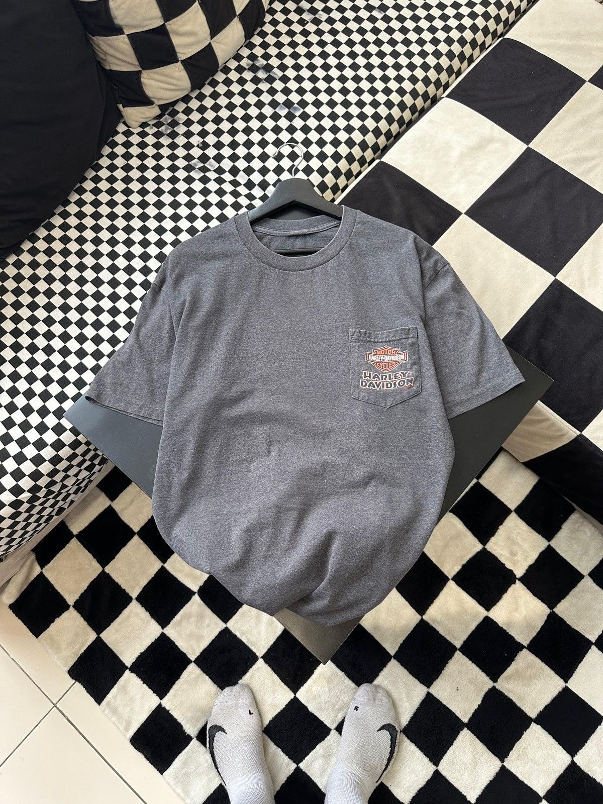 Harley Davidson × Other × Vintage HARLEY DAVIDSON ROUGH RIDER POCKET TEE Size US XL / EU 56 / 4 - 2 Thumbnail