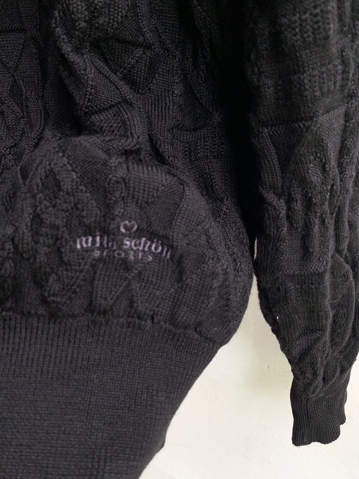 Designer × Mila Schon × Vintage Vintage mila schon sports cable knit sweater Size US M / EU 48-50 / 2 - 3 Thumbnail