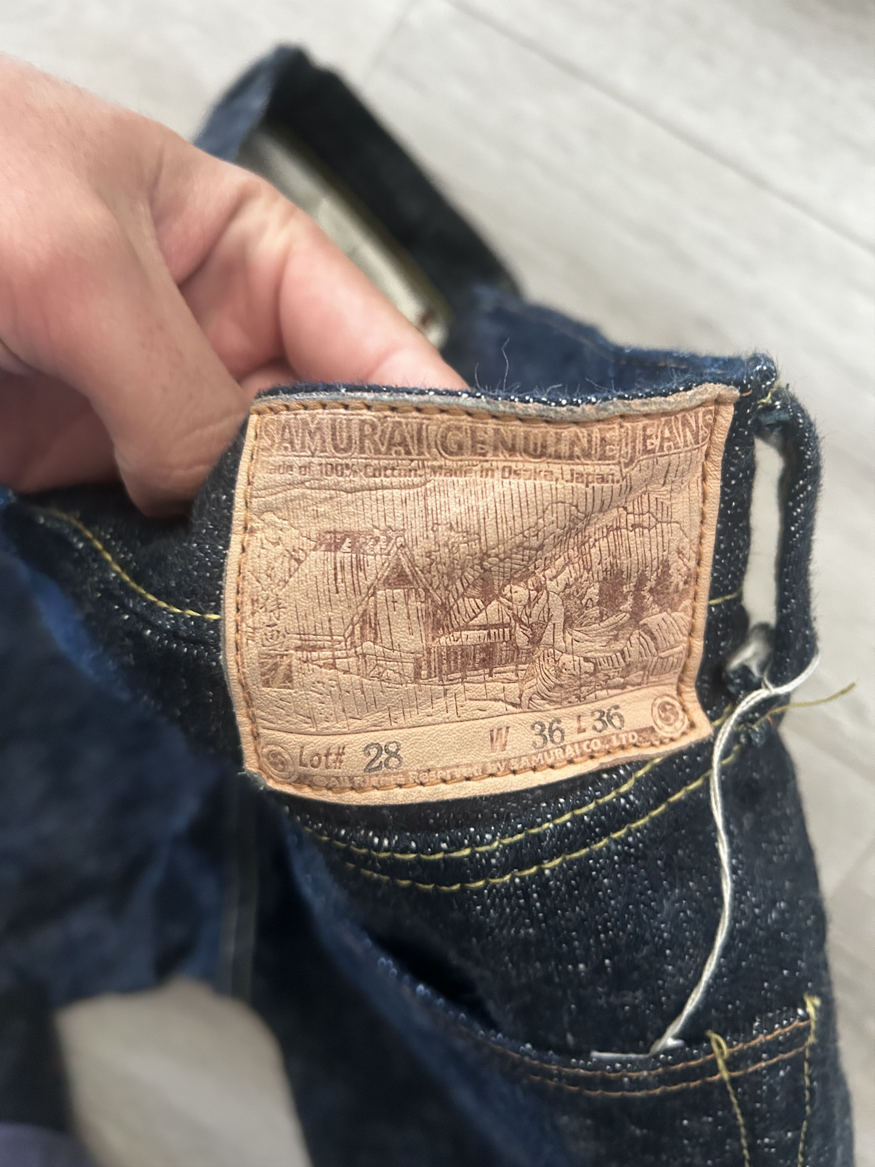 Samurai Jeans RARE samurai jeans S3000XX 17oz CRAZY designs Size US 34 / EU 50 - 5 Thumbnail