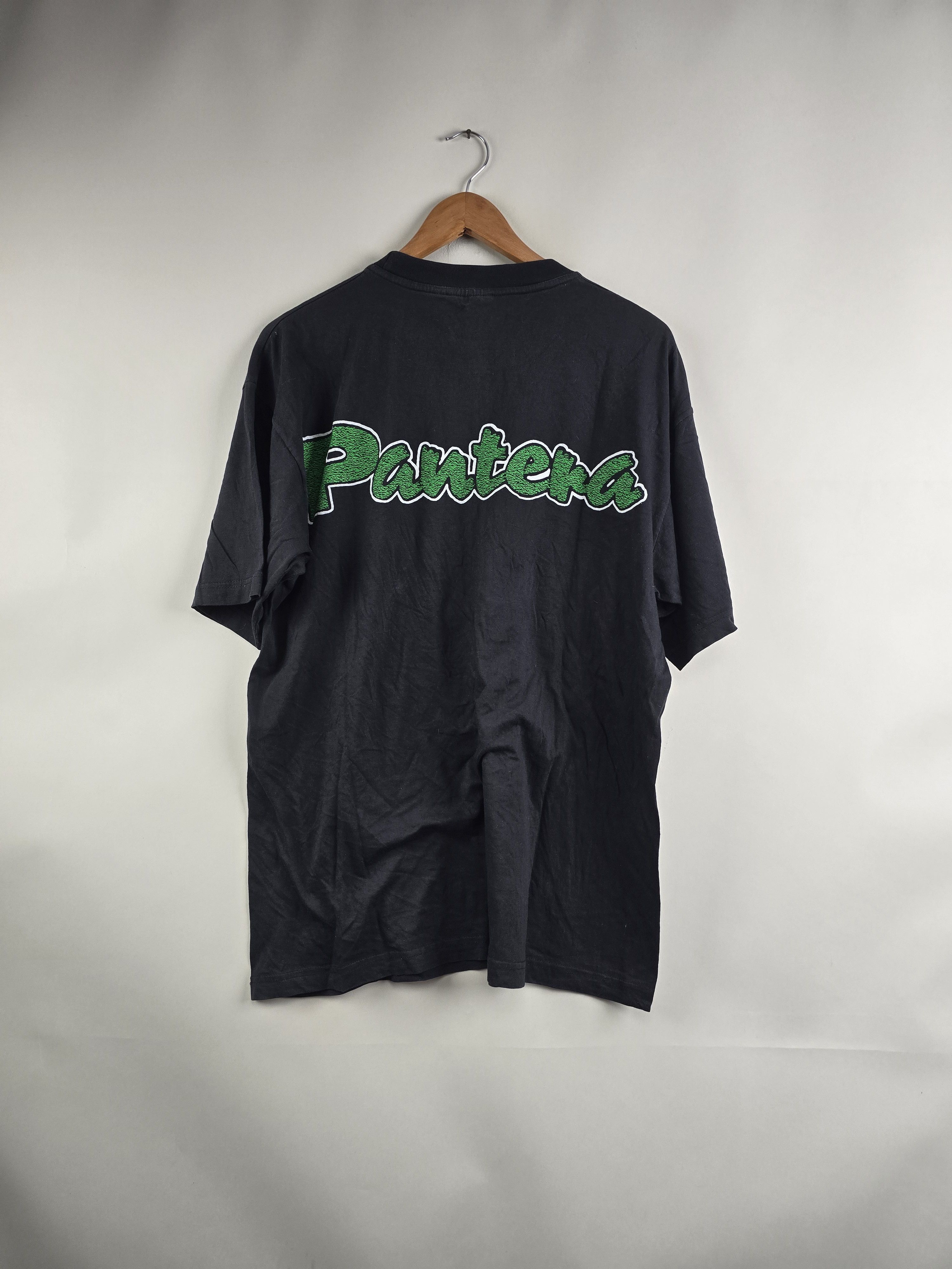 Band Tees × Vintage 90s Pantera Thrash Metal XL 22.5" 29.5" Size US XL / EU 56 / 4 - 4 Thumbnail