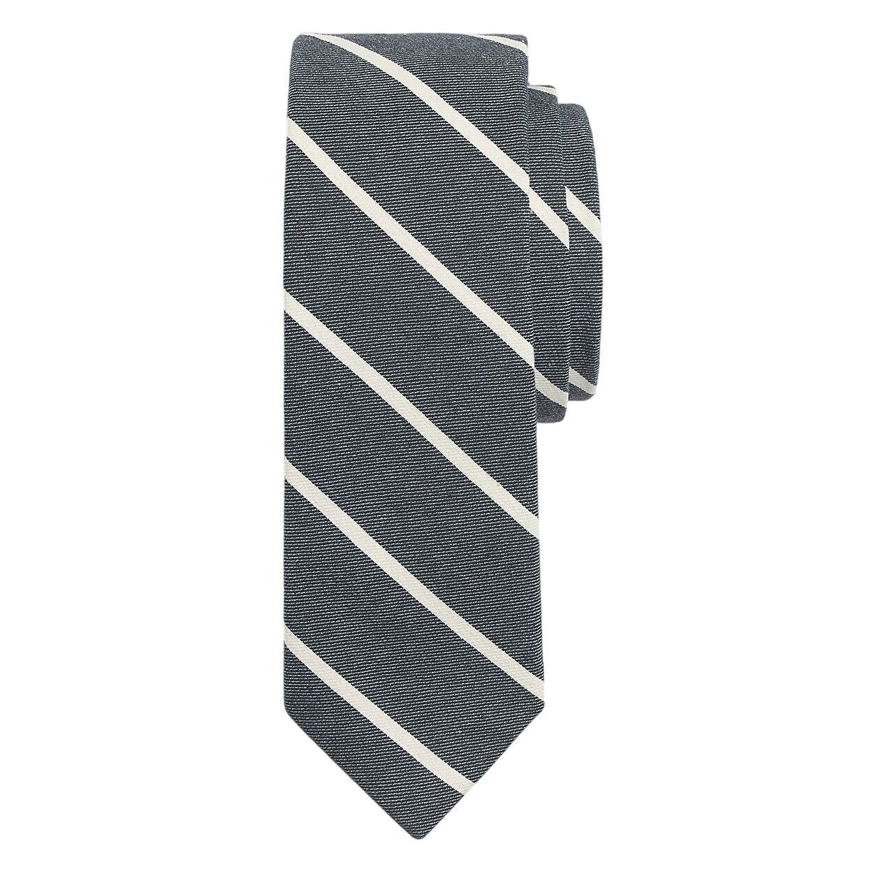 J.Crew J Crew Men's Thin Stripe Tie Cotton Size ONE SIZE - 1 Thumbnail