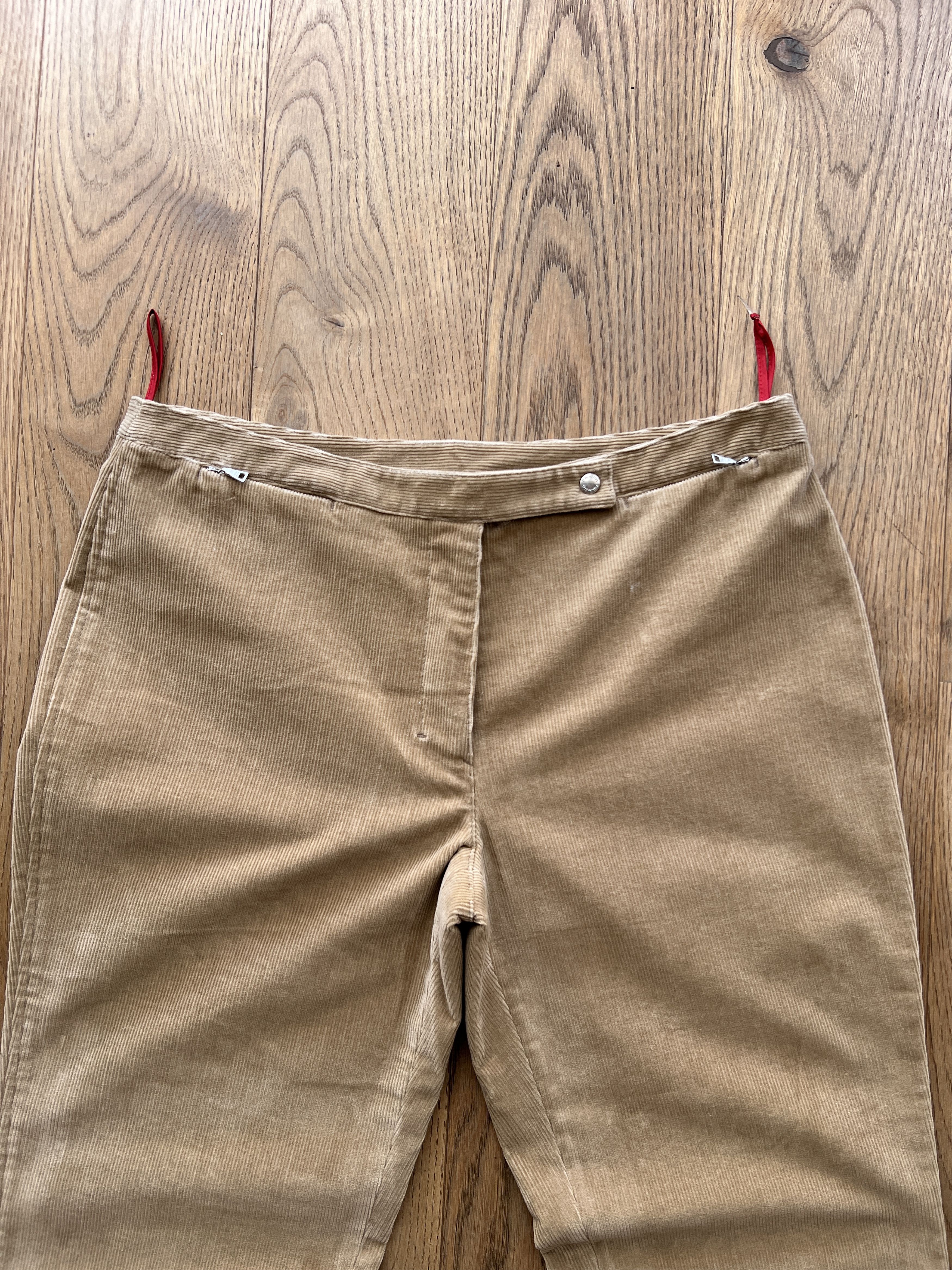 Prada Prada VTG 2000s corduroy bootcut flared pants luxury red tab Size US 31 - 12 Thumbnail