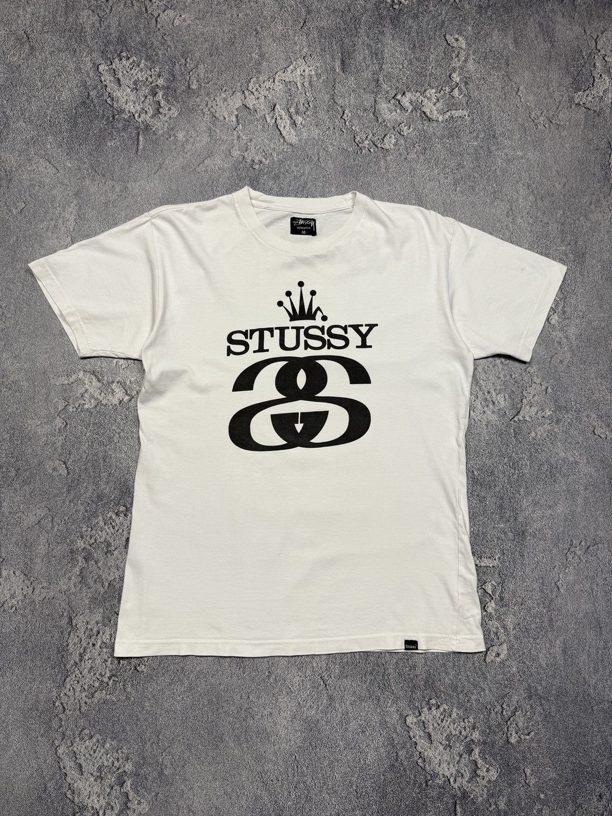 Stussy Stussy Broken Crown Tee in White | Grailed