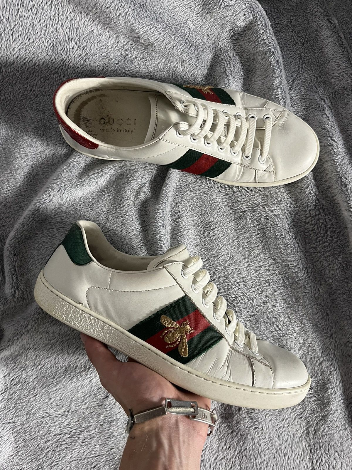 Gucci Gucci ice leather sneakers | Grailed