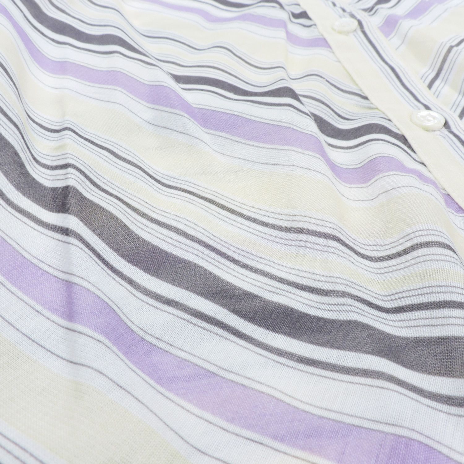 Salvatore Ferragamo SALVATORE FERRAGAMO STRIPED LONG SLEEVE SHIRT Size L / US 10 / IT 46 - 11 Thumbnail