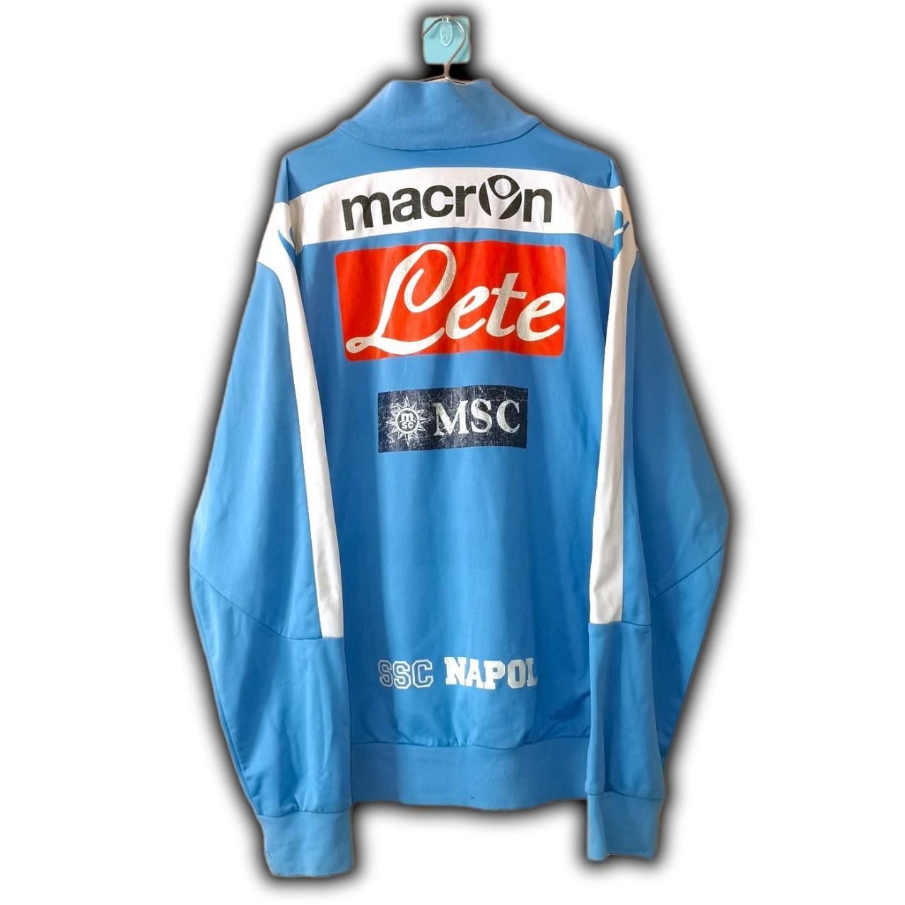 Macron SSC Napoli 2009 2010 2011 Home Shirt Sweatshirt Jacket Size US XXL / EU 58 / 5 - 2 Thumbnail