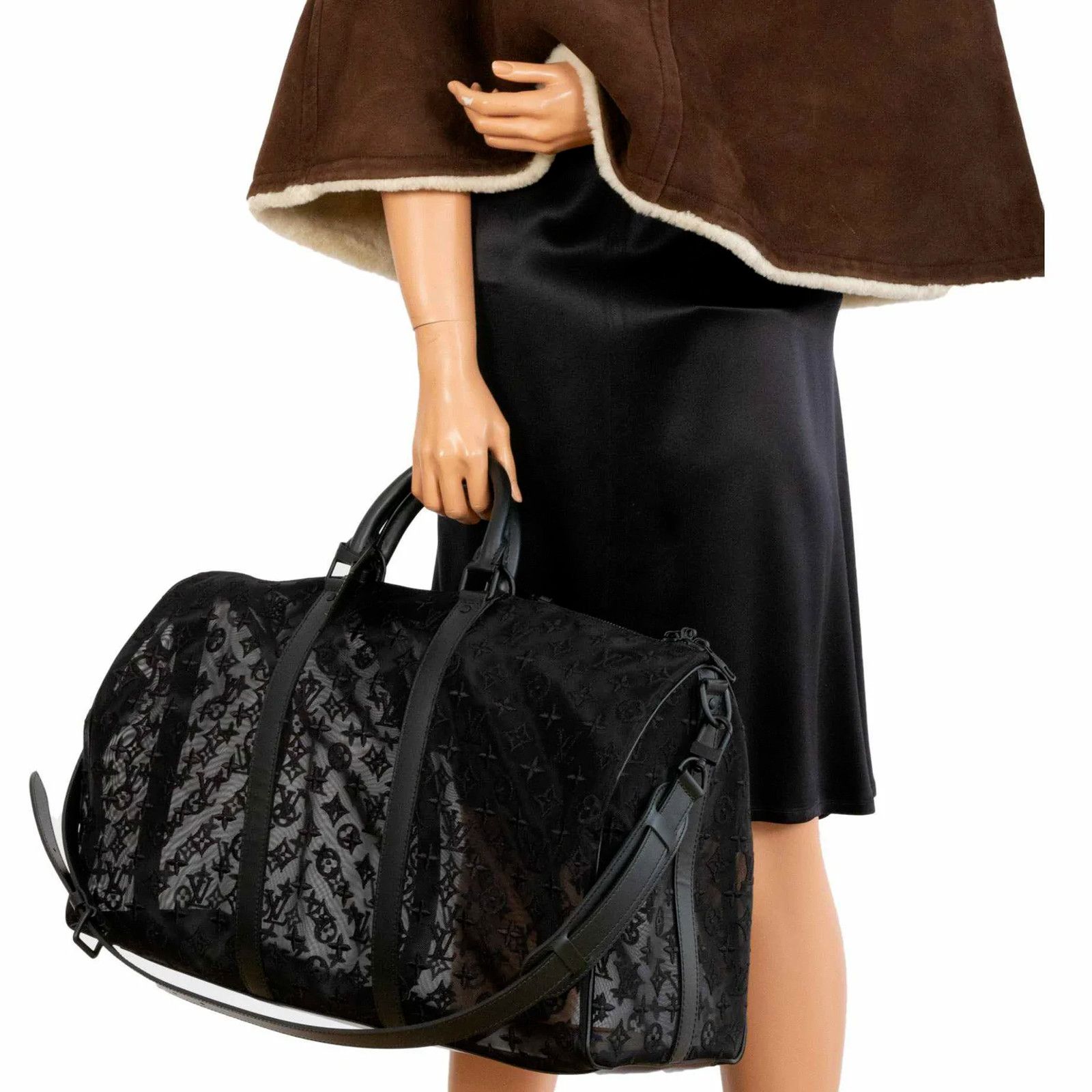 Louis Vuitton Louis Vuitton Keepall Bandouliere Mesh Through Travel Bag Size ONE SIZE - 3 Thumbnail