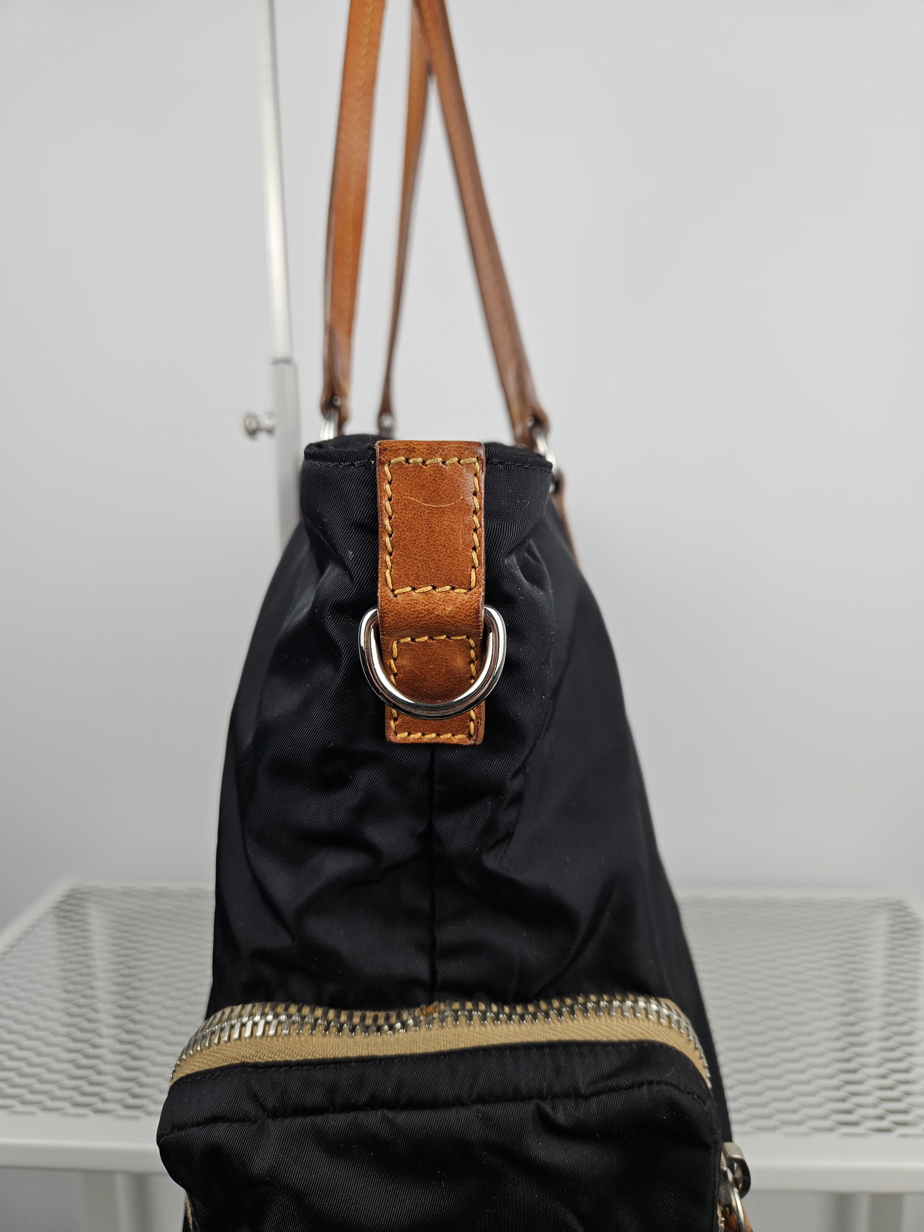 Miu Miu Archive miu miu nylon leather tote bag with cargo pockets Size ONE SIZE - 9 Thumbnail