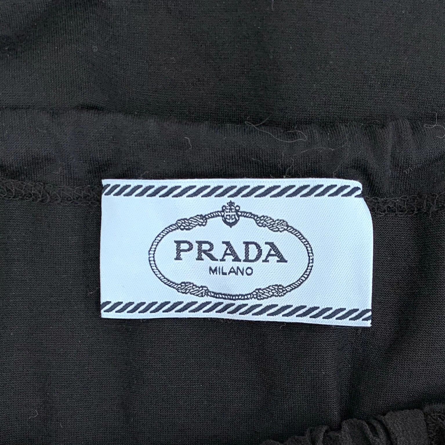 Prada Prada Black Lace Trim Cotton Sleeveless Top M Size M / US 6-8 / IT 42-44 - 5 Thumbnail