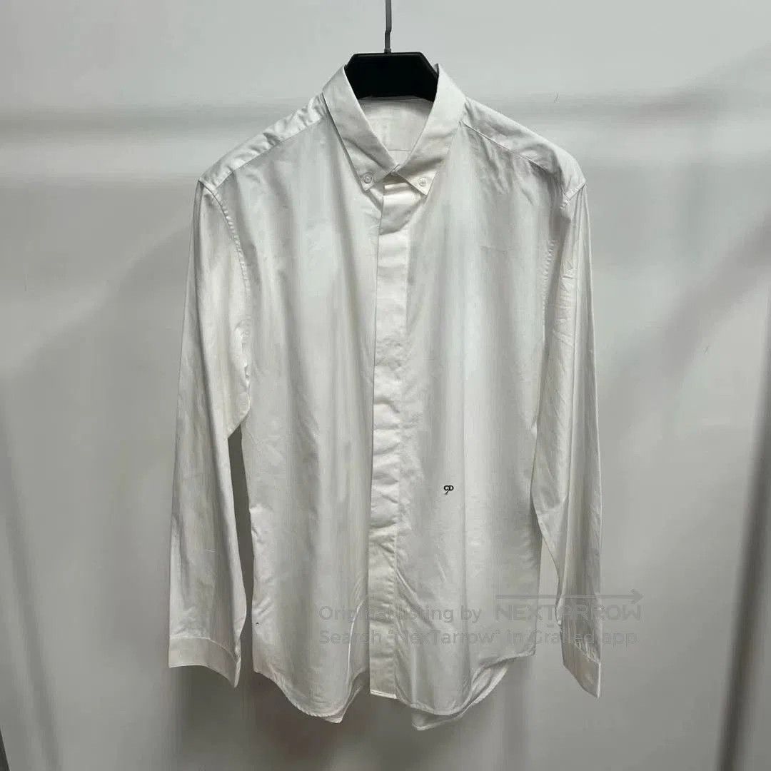 Dior Dior White CD Embroidered Shirt. Size US S / EU 44-46 / 1 - 1 Thumbnail