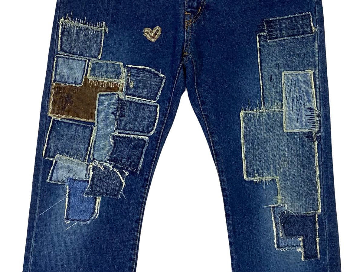 Hysteric Glamour × Japanese Brand Hysteric Glamour Patchwork Denim Pants Size US 30 / EU 46 - 17 Thumbnail