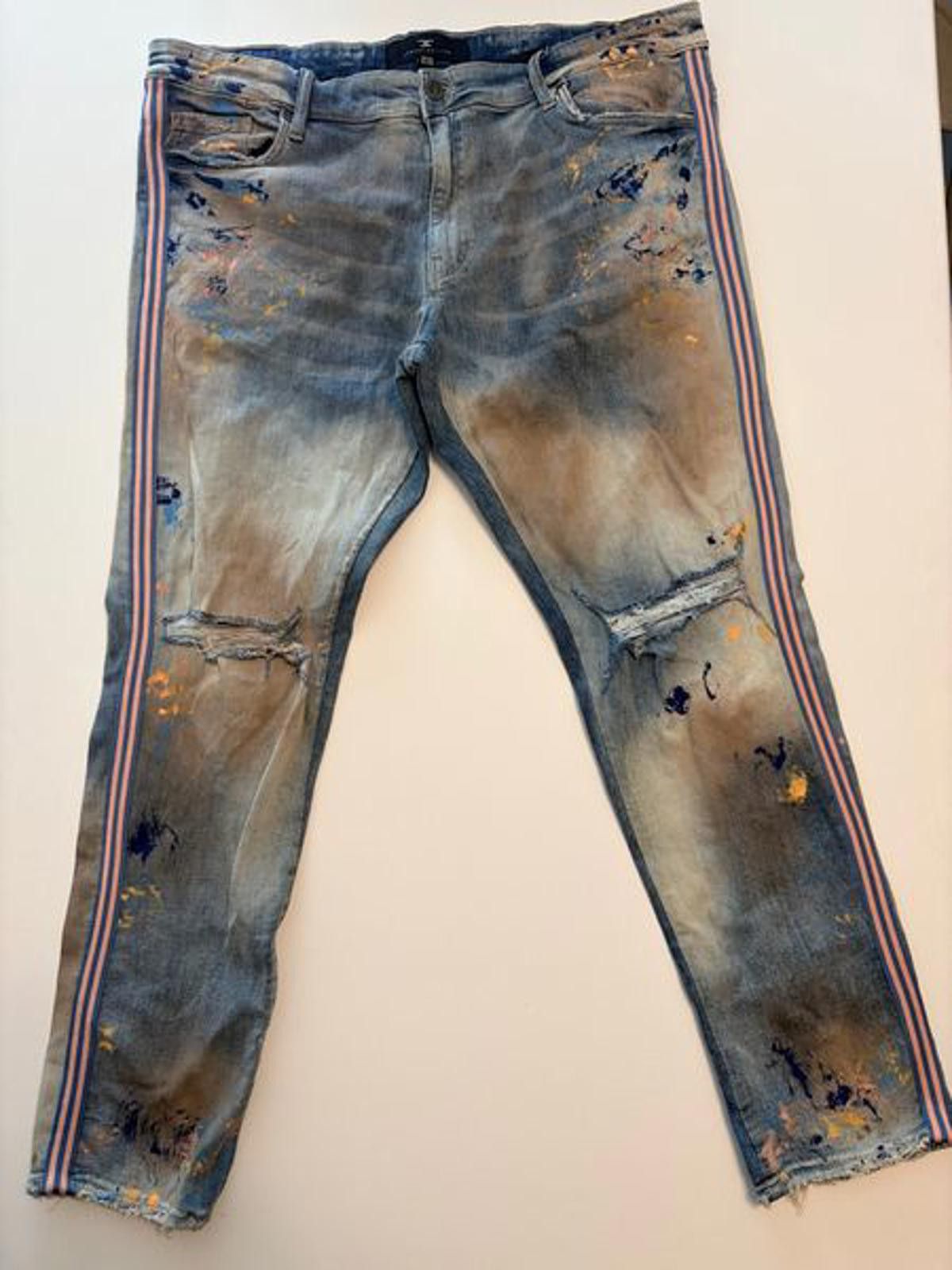 Jordan Craig Jordan Craig Legacy Distressed Splatter Jeans (Size 42x32) Size US 42 / EU 58 - 1 Thumbnail